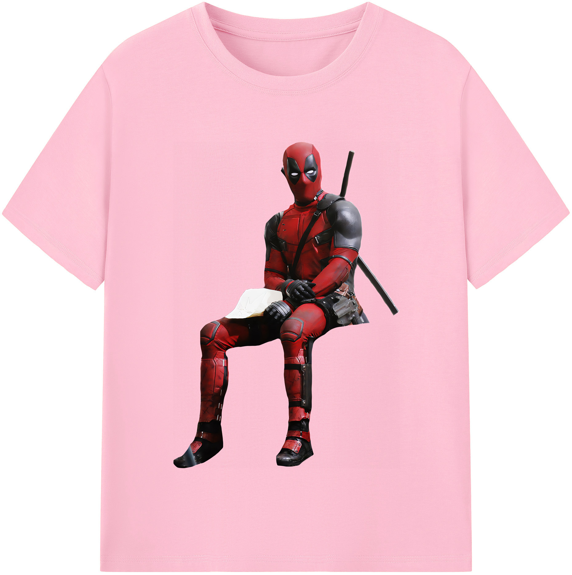 （画像用） Deadpool デッドプール 綿100％半袖Tシャツ（フロントプリント）