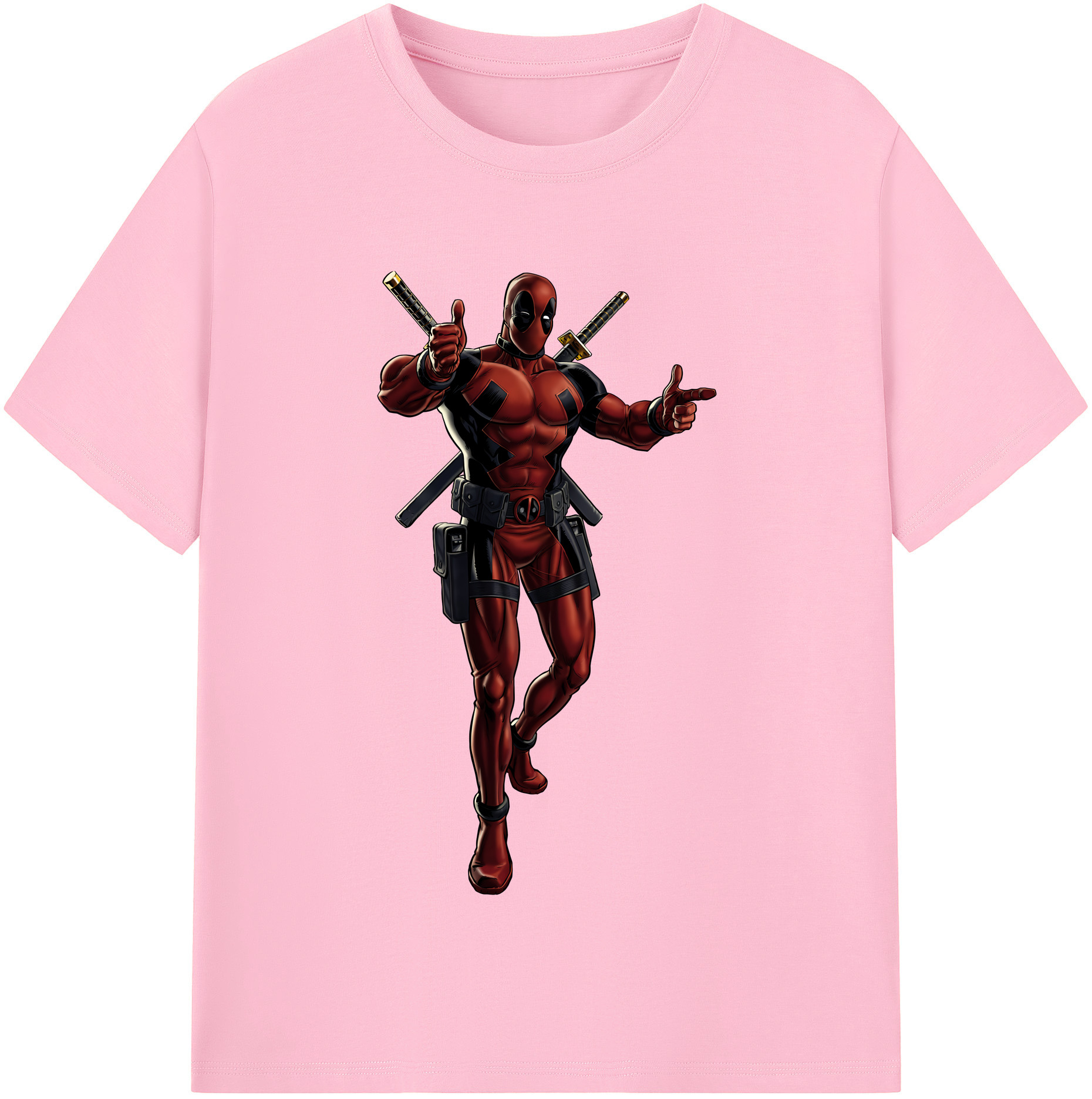 （画像用） Deadpool デッドプール 綿100％半袖Tシャツ（フロントプリント）