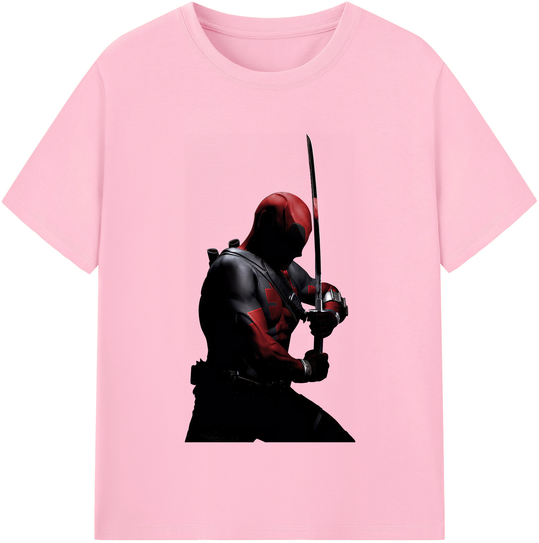 （画像用） Deadpool デッドプール 綿100％半袖Tシャツ（フロントプリント）