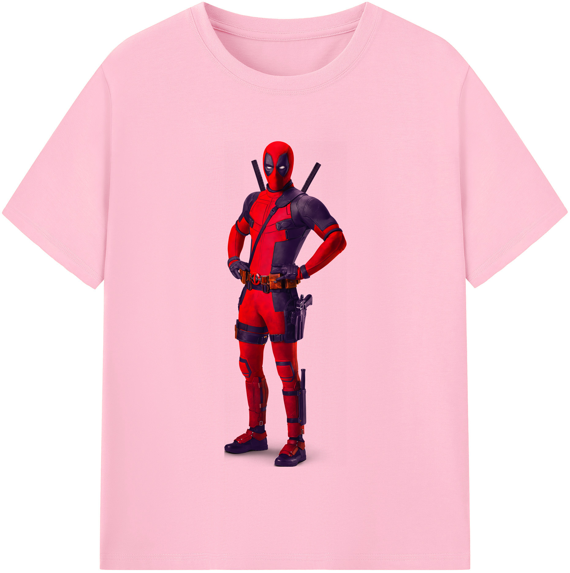 （画像用） Deadpool デッドプール 綿100％半袖Tシャツ（フロントプリント）