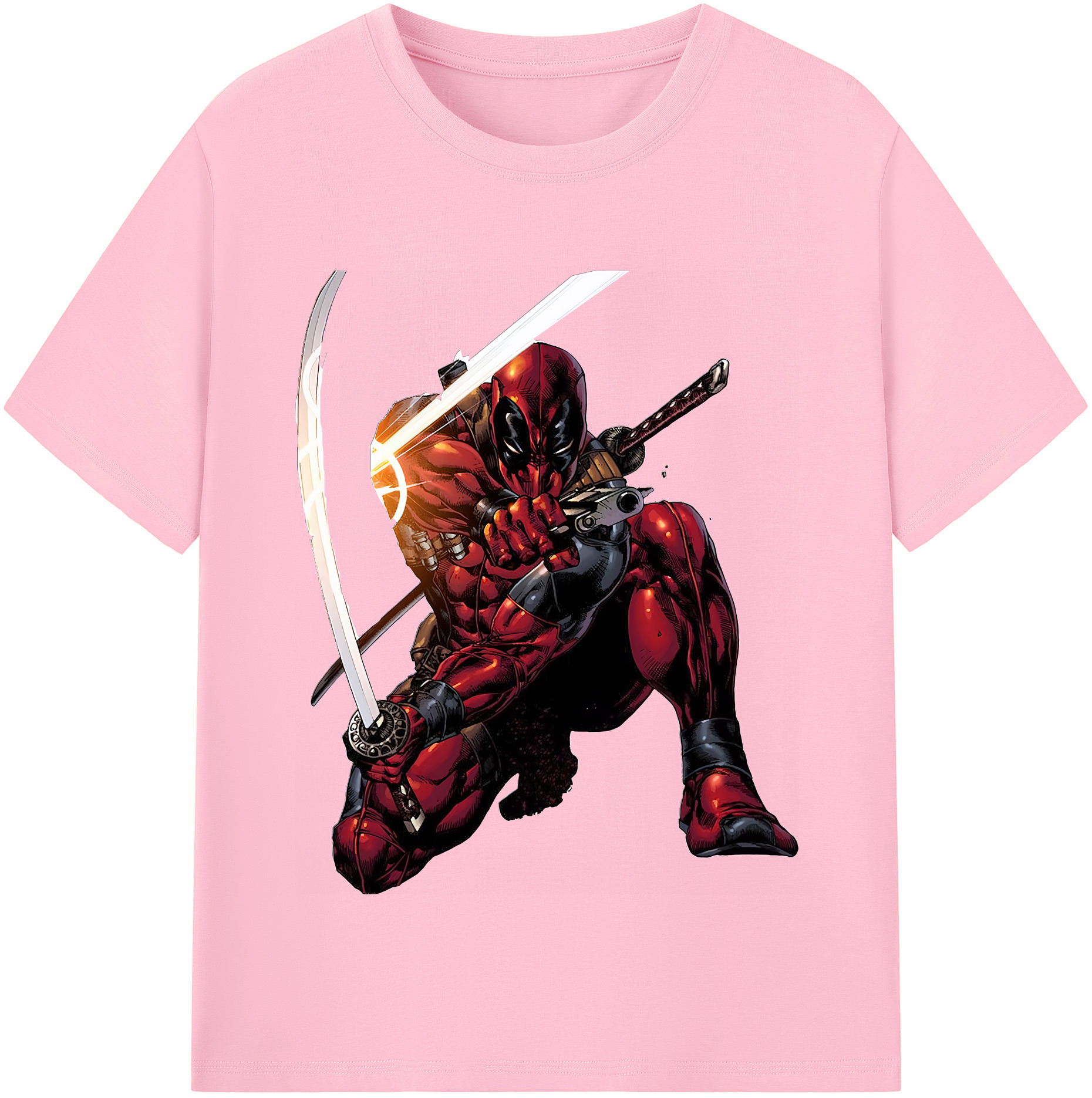 （画像用） Deadpool デッドプール 綿100％半袖Tシャツ（フロントプリント）