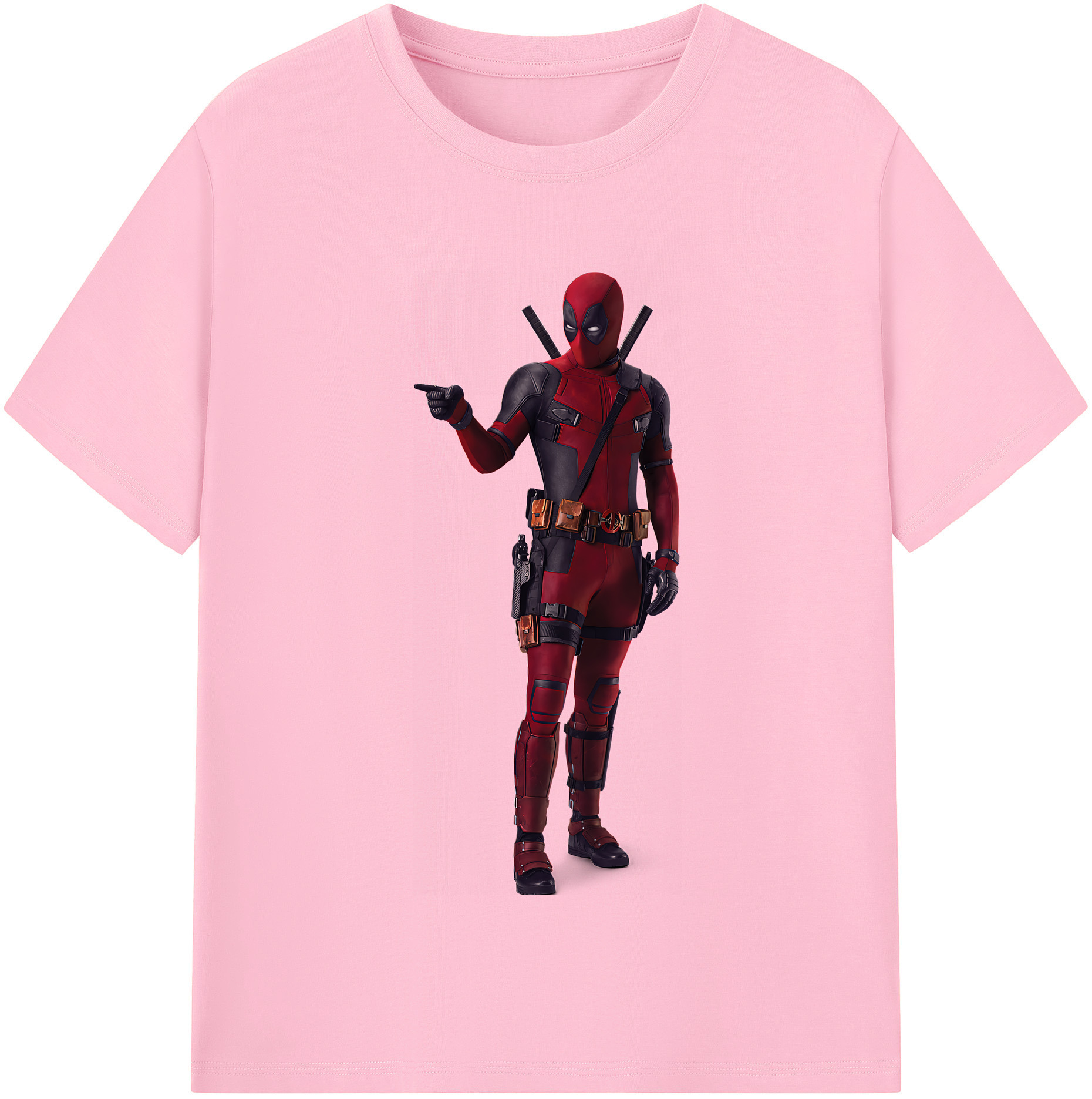 （画像用） Deadpool デッドプール 綿100％半袖Tシャツ（フロントプリント）