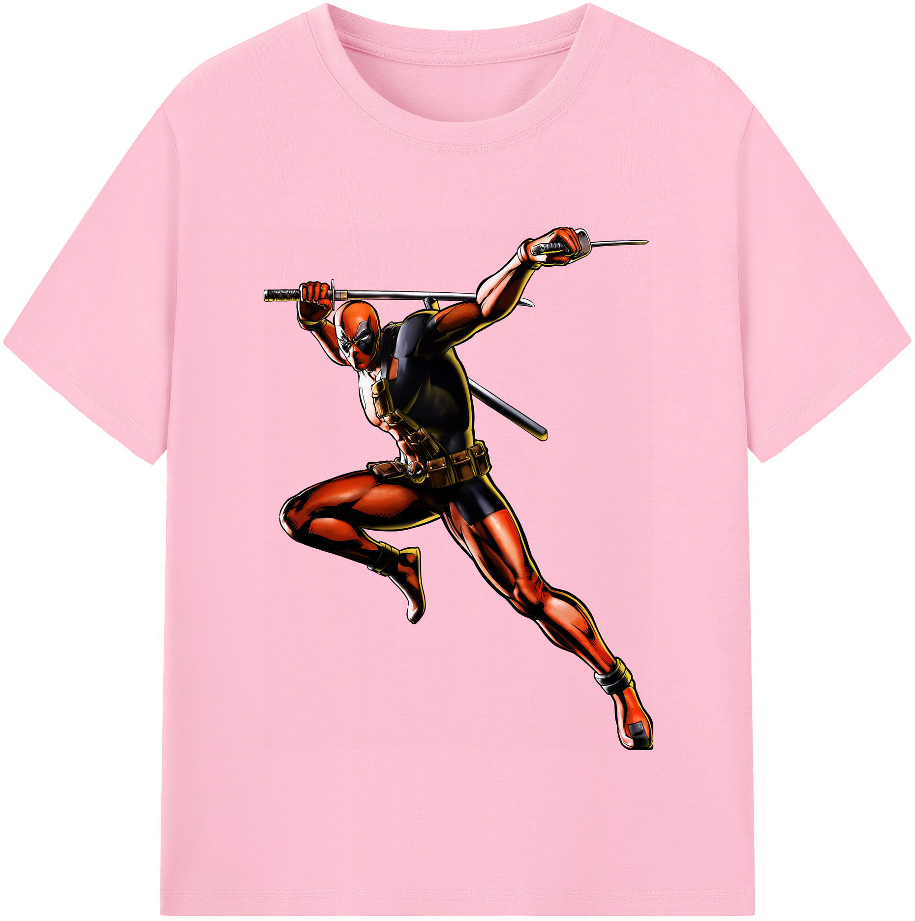 （画像用） Deadpool デッドプール 綿100％半袖Tシャツ（フロントプリント）