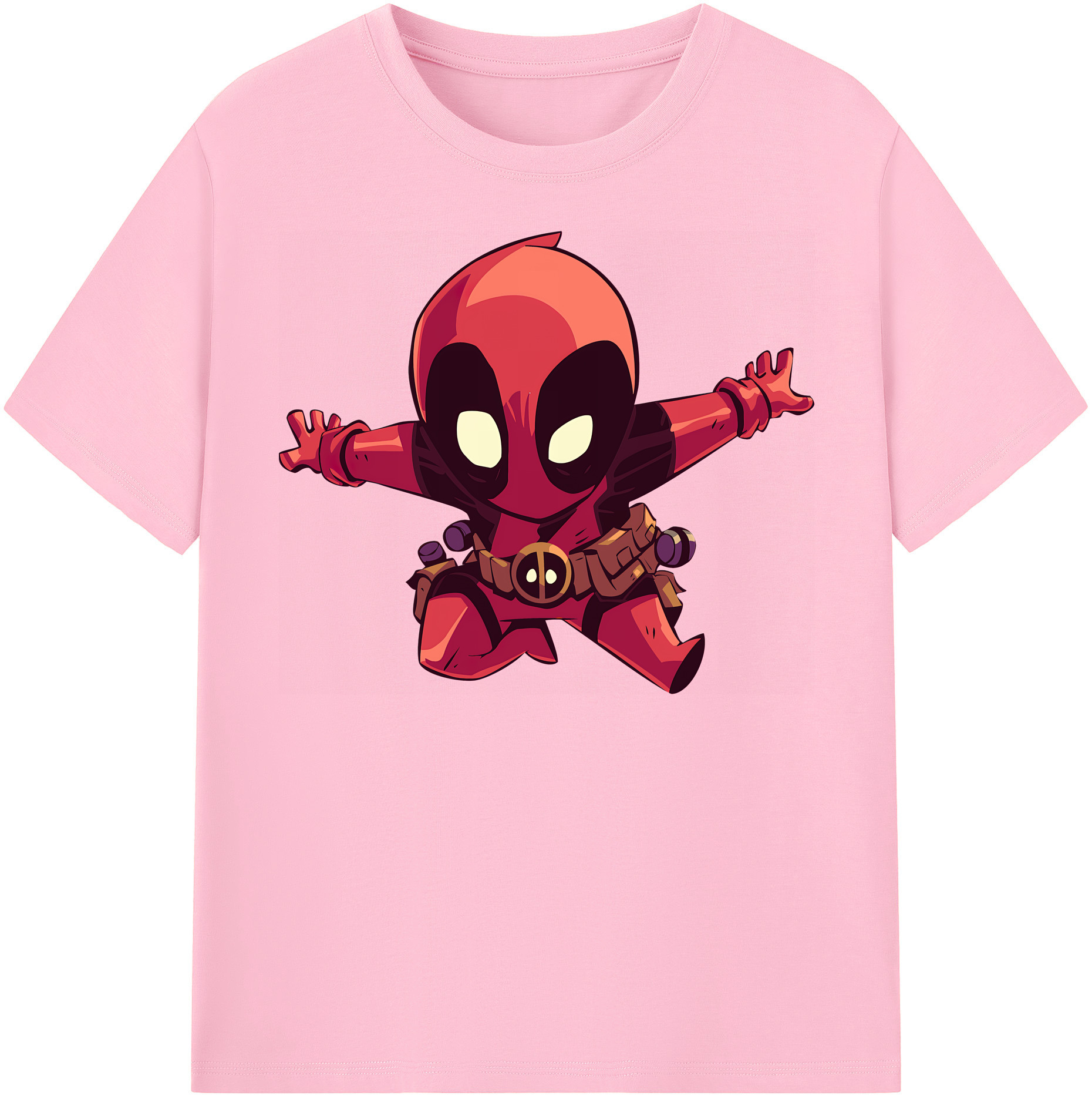 （画像用） Deadpool デッドプール 綿100％半袖Tシャツ（フロントプリント）
