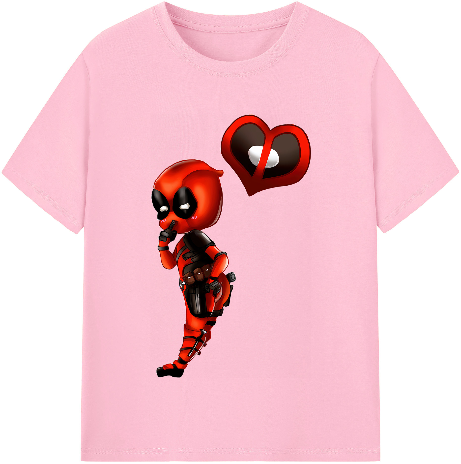 （画像用） Deadpool デッドプール 綿100％半袖Tシャツ（フロントプリント）