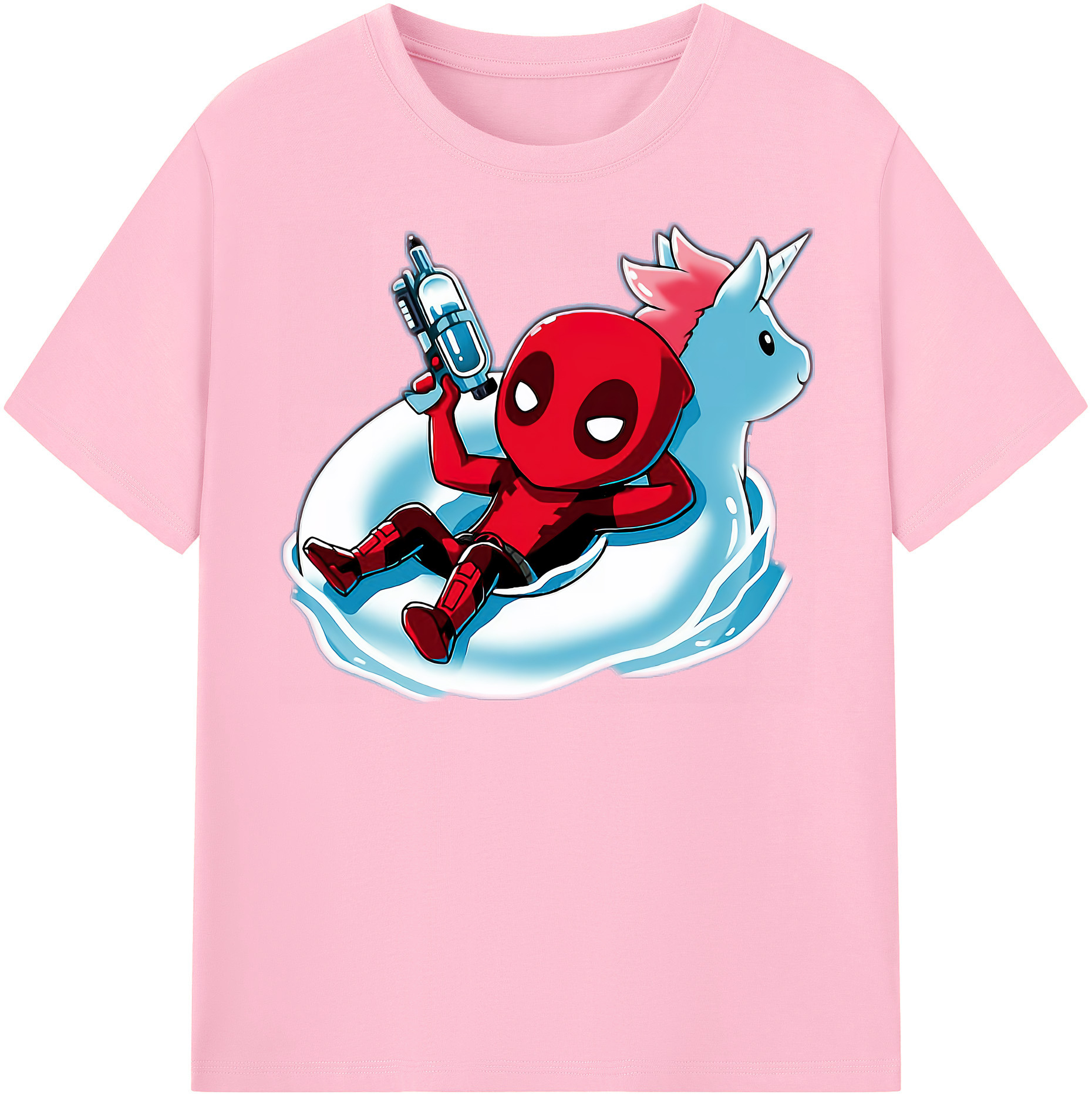 （画像用） Deadpool デッドプール 綿100％半袖Tシャツ（フロントプリント）