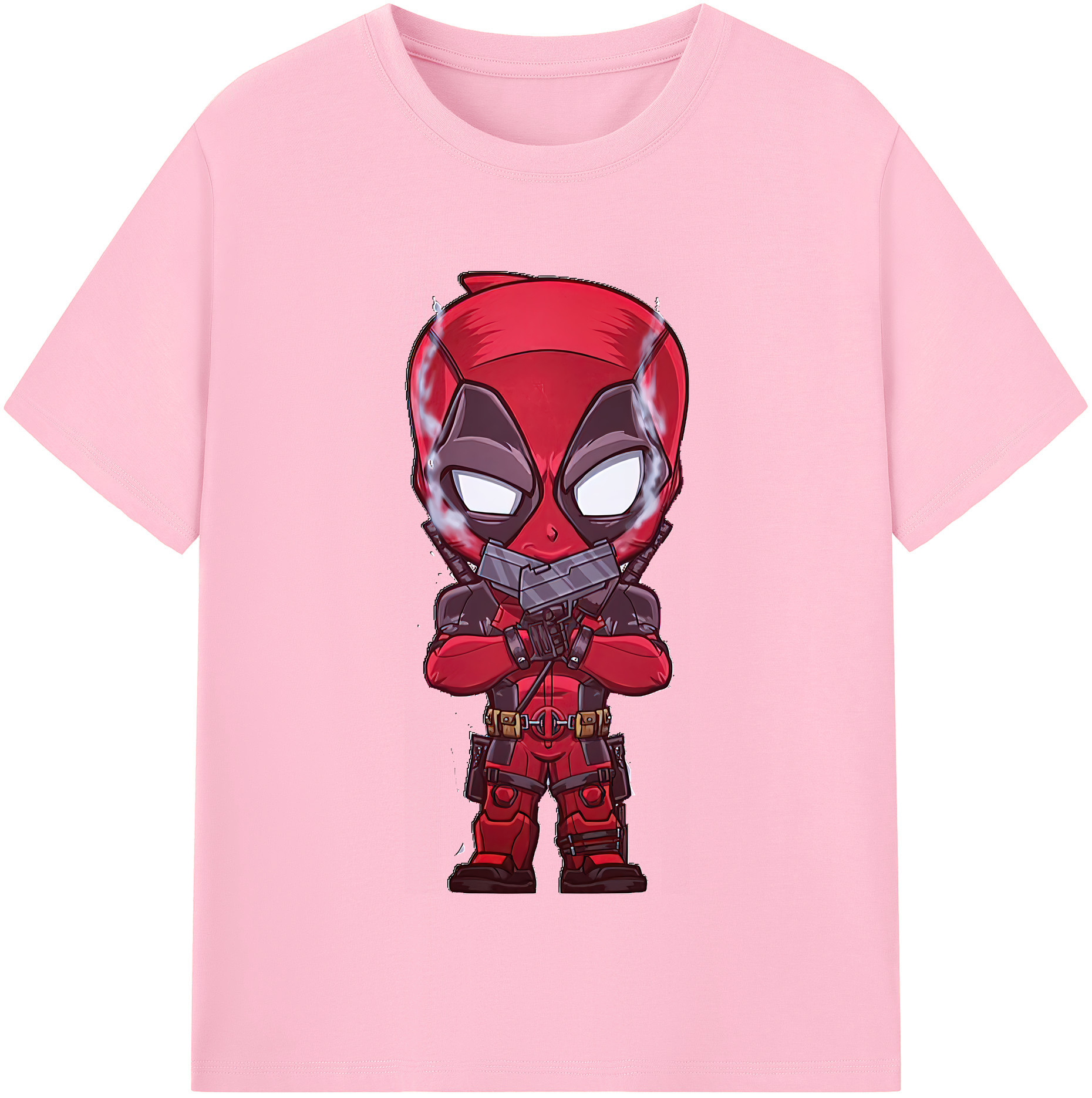 （画像用） Deadpool デッドプール 綿100％半袖Tシャツ（フロントプリント）