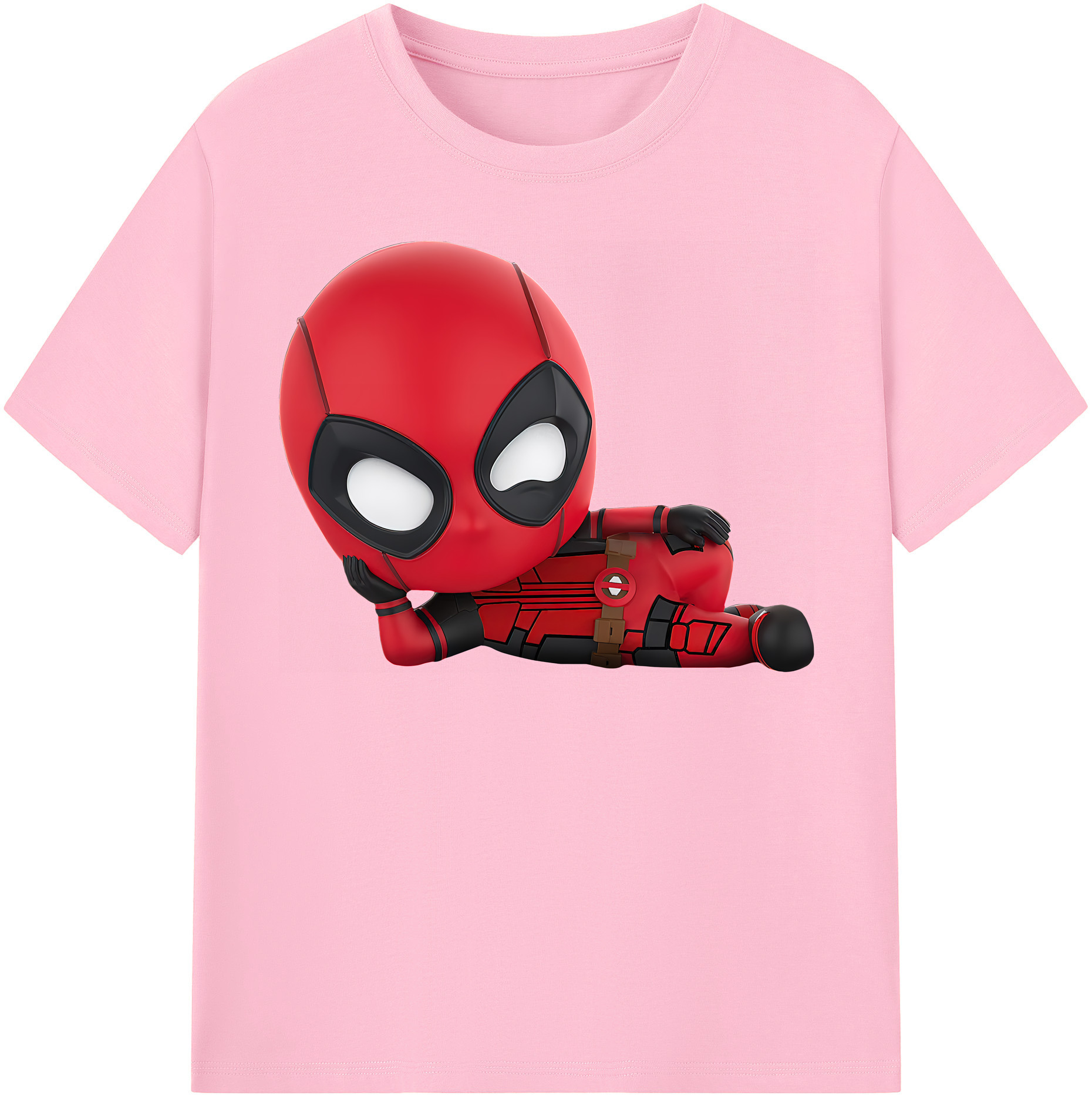 （画像用） Deadpool デッドプール 綿100％半袖Tシャツ（フロントプリント）