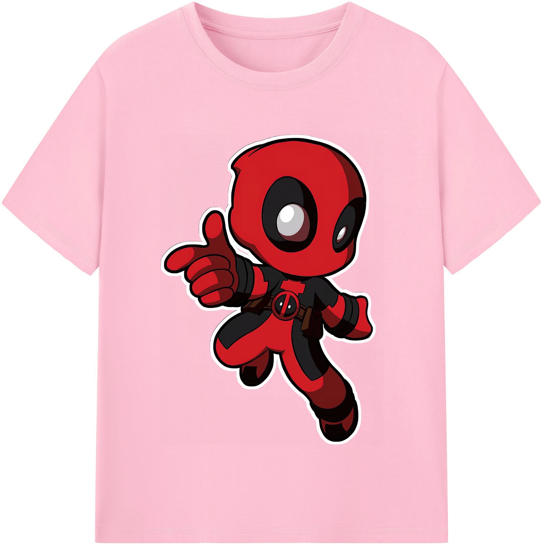 （画像用） Deadpool デッドプール 綿100％半袖Tシャツ（フロントプリント）