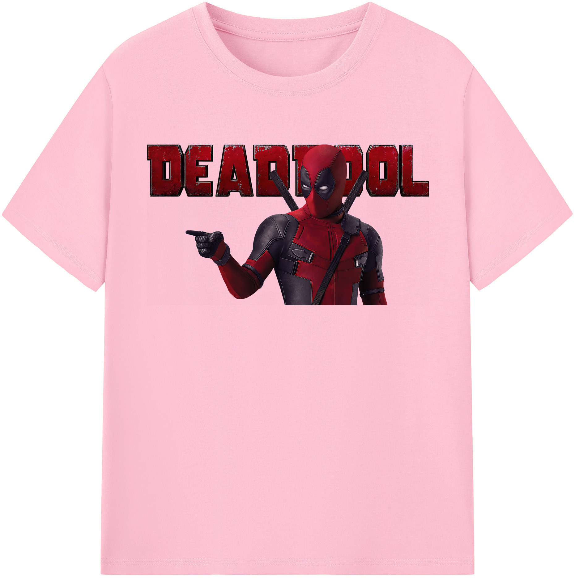 （画像用） Deadpool デッドプール 綿100％半袖Tシャツ（フロントプリント）