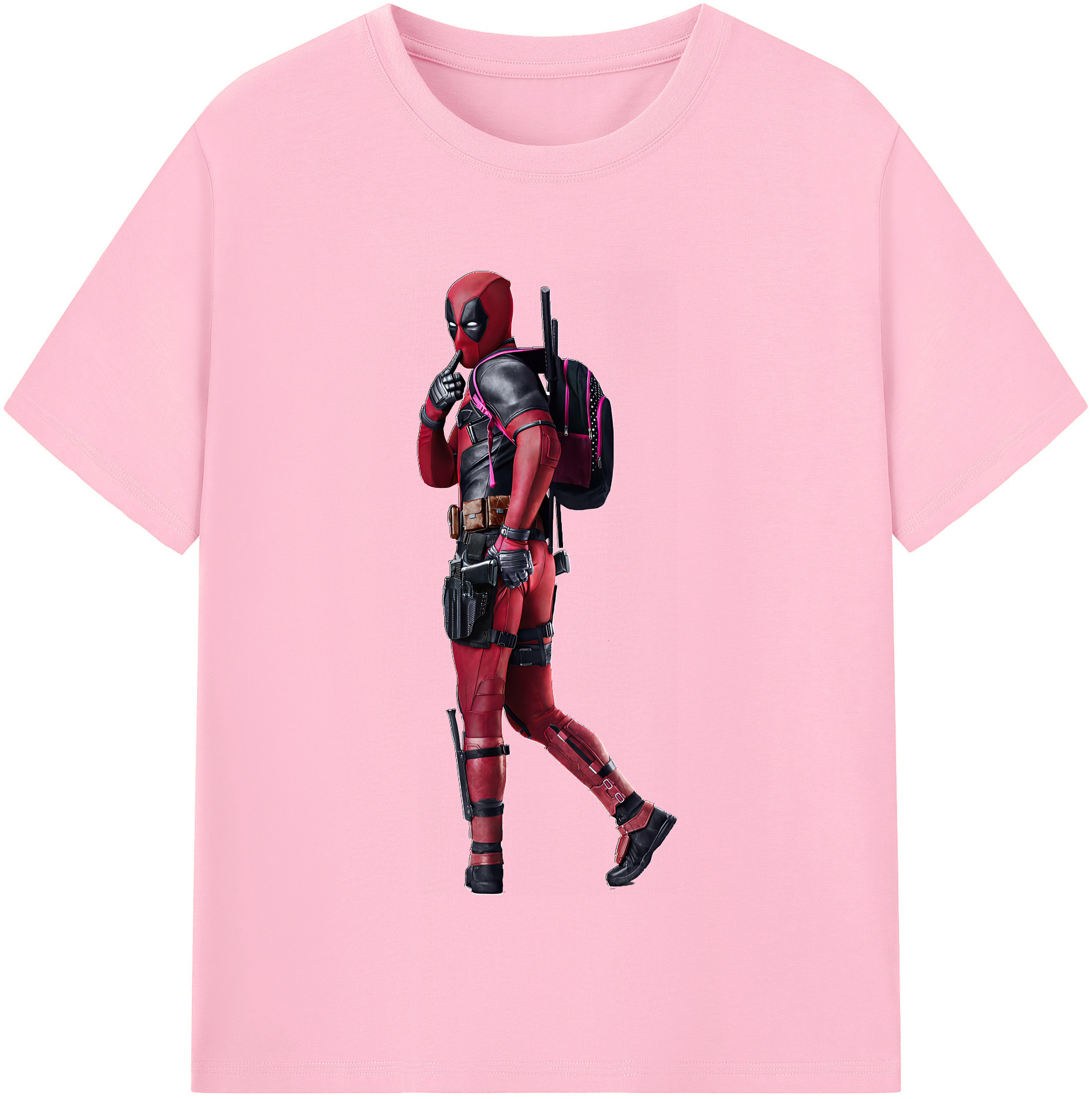 （画像用） Deadpool デッドプール 綿100％半袖Tシャツ（フロントプリント）