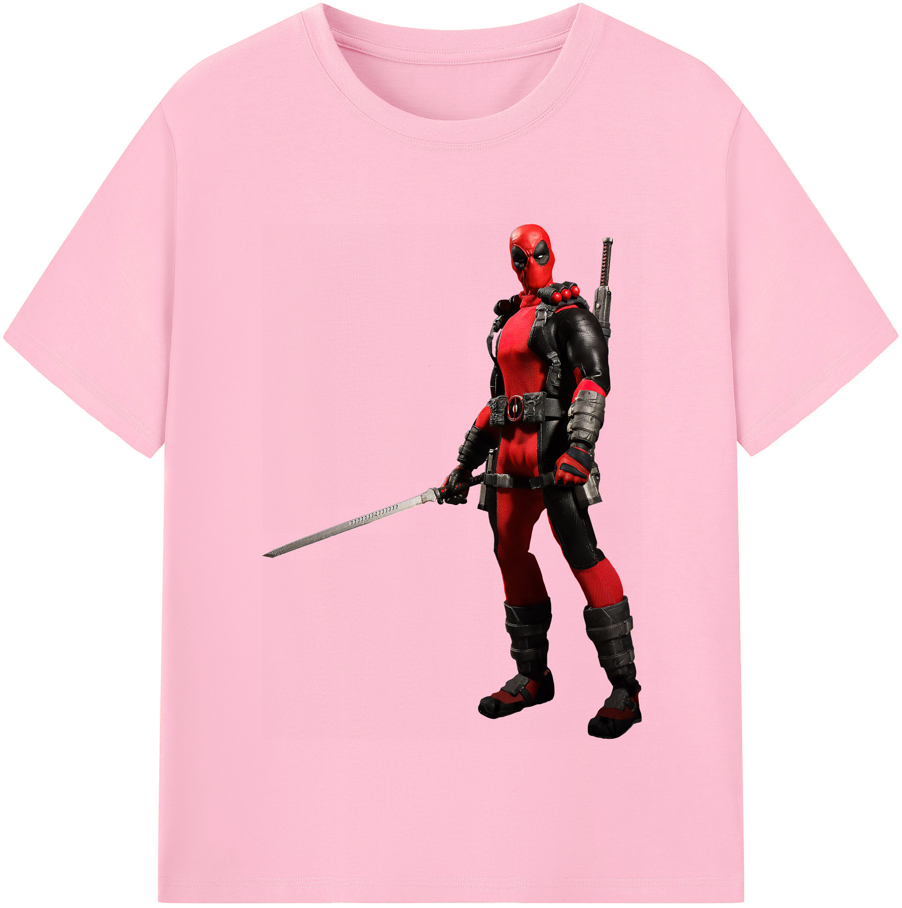 （画像用） Deadpool デッドプール 綿100％半袖Tシャツ（フロントプリント）