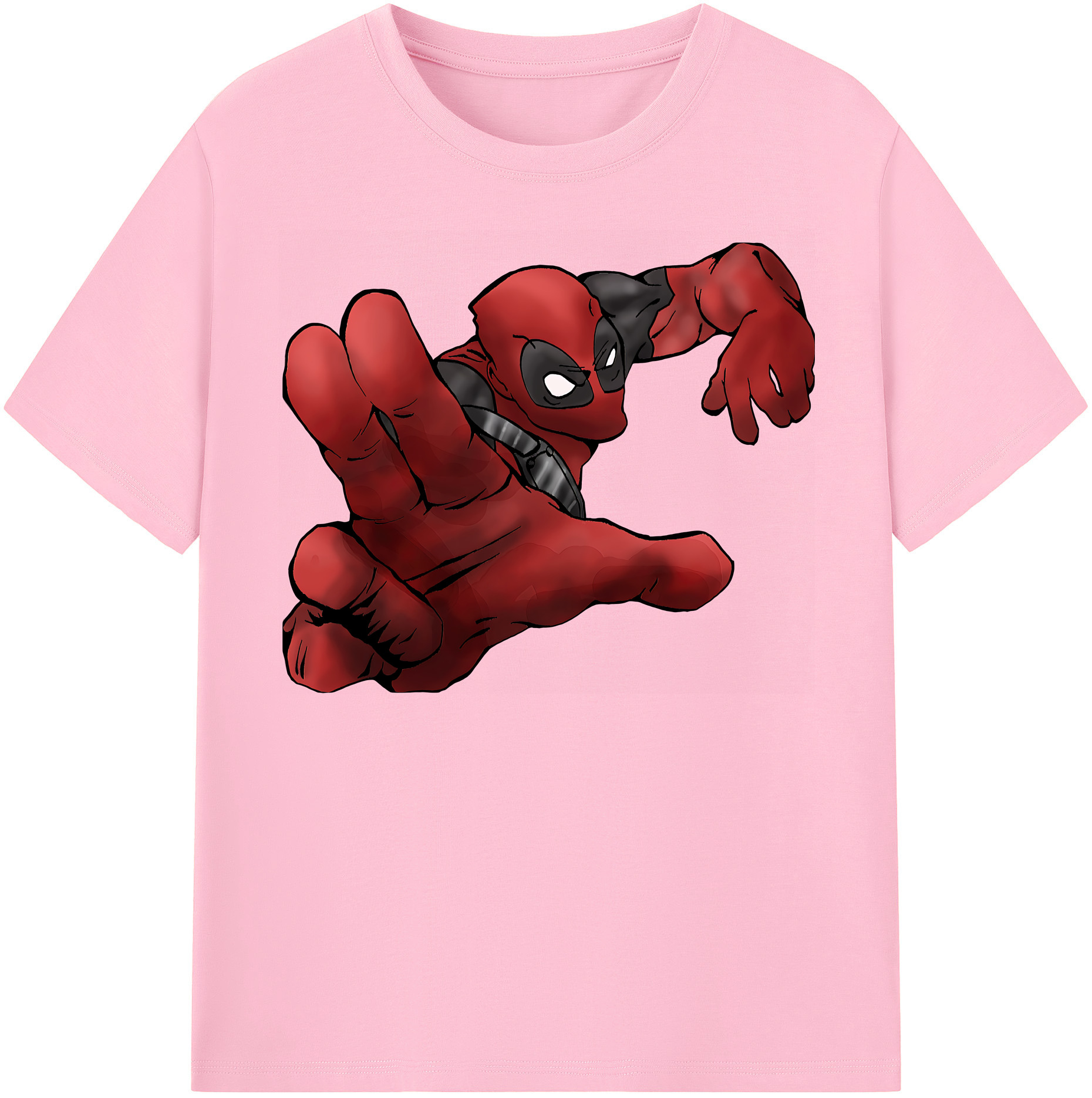 （画像用） Deadpool デッドプール 綿100％半袖Tシャツ（フロントプリント）