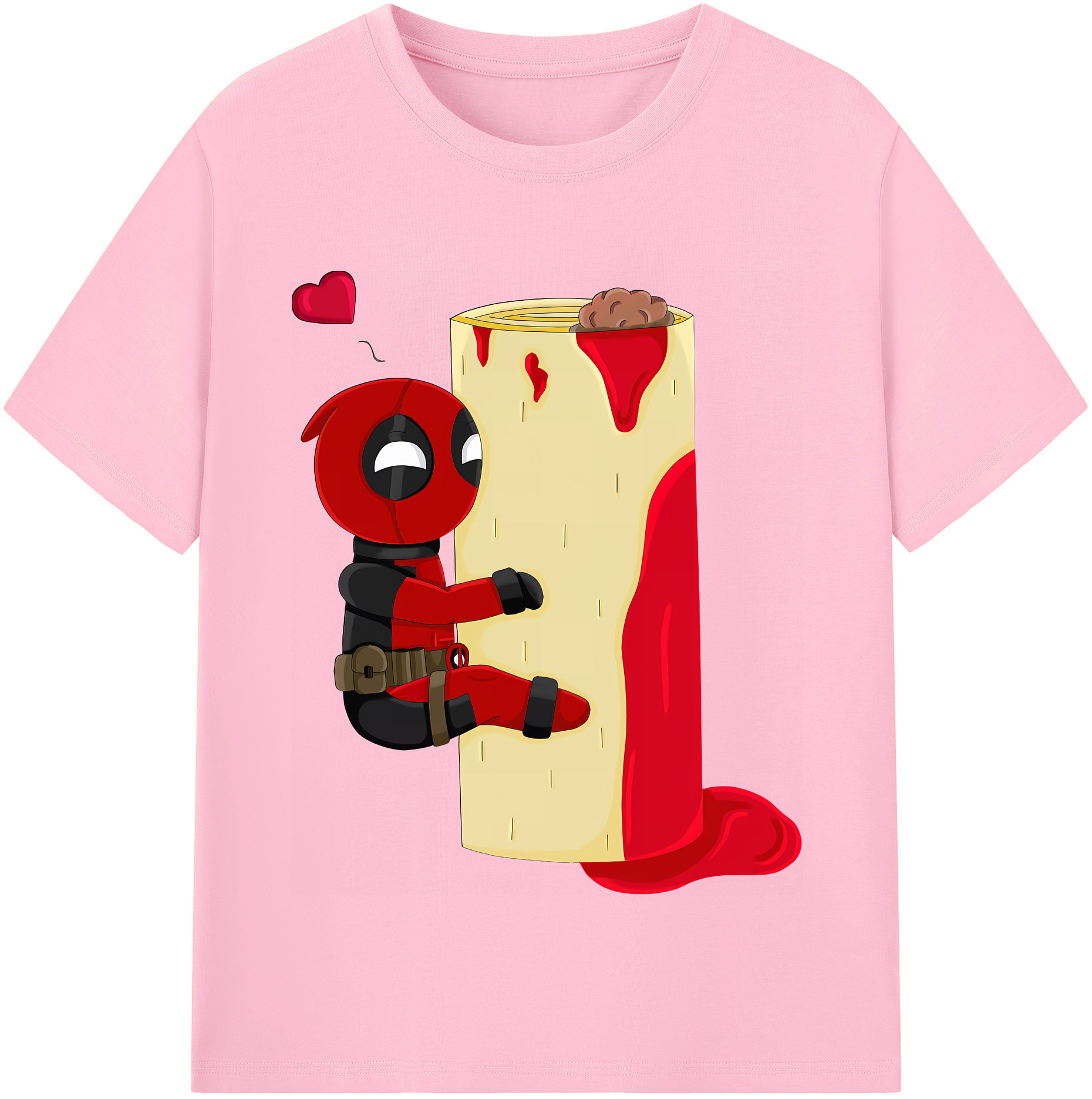 （画像用） Deadpool デッドプール 綿100％半袖Tシャツ（フロントプリント）