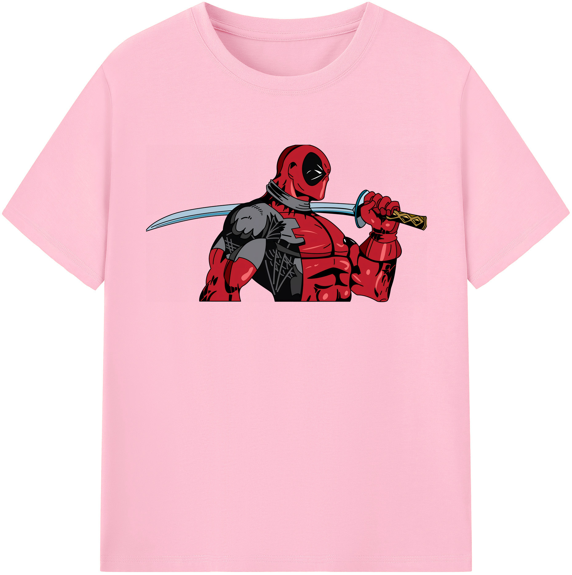 （画像用） Deadpool デッドプール 綿100％半袖Tシャツ（フロントプリント）