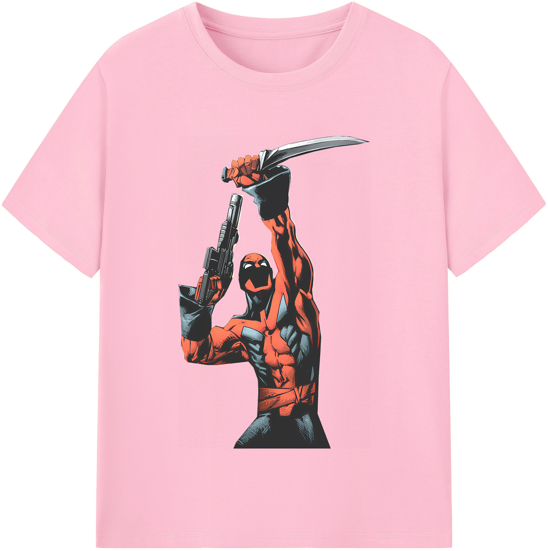 （画像用） Deadpool デッドプール 綿100％半袖Tシャツ（フロントプリント）