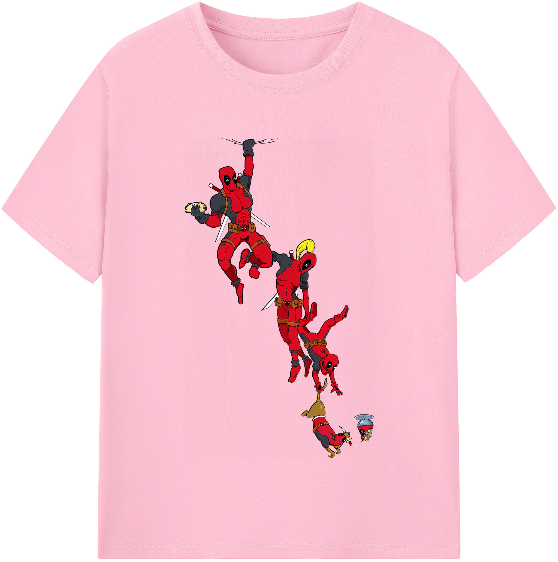 （画像用） Deadpool デッドプール 綿100％半袖Tシャツ（フロントプリント）