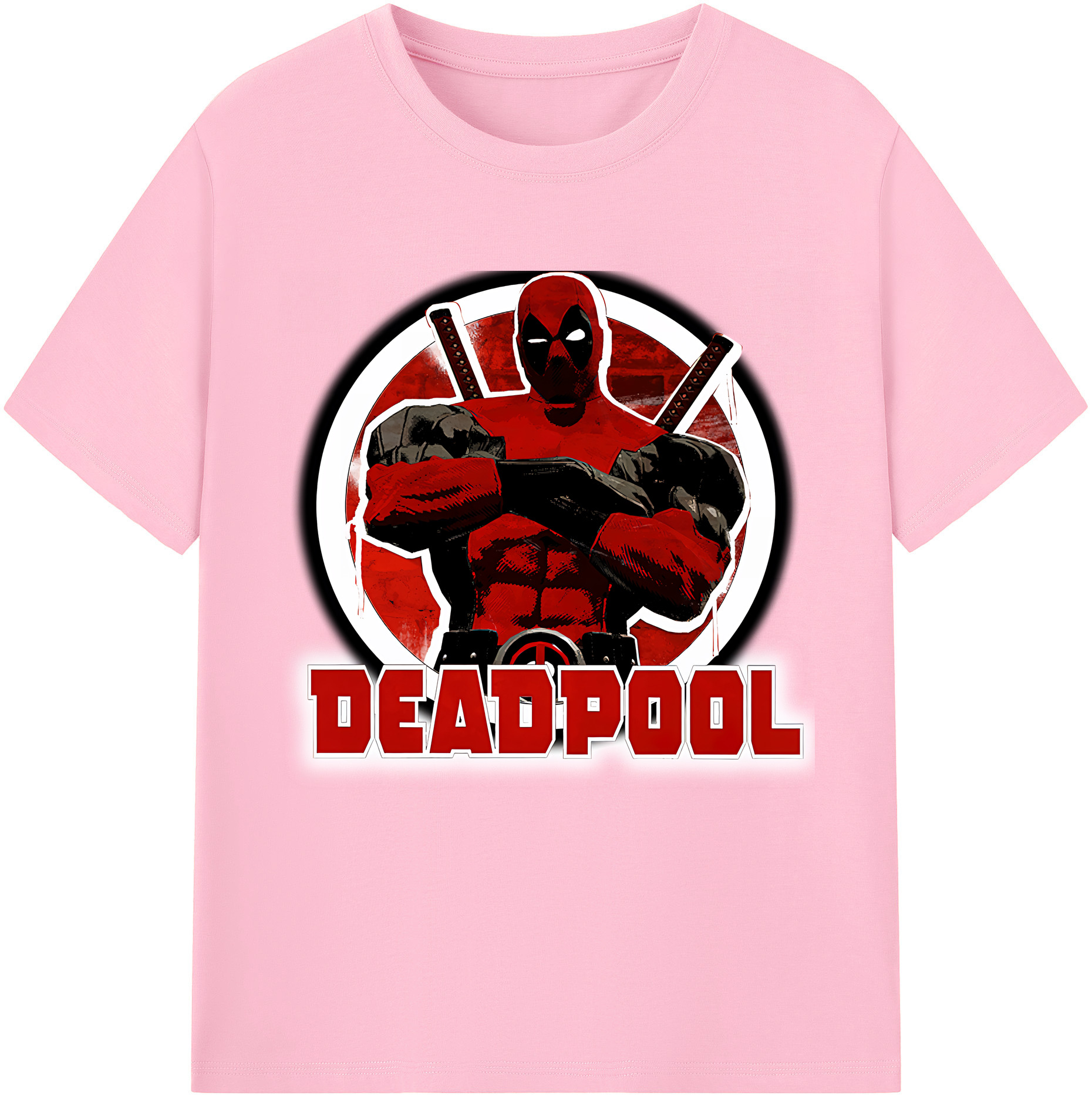 （画像用） Deadpool デッドプール 綿100％半袖Tシャツ（フロントプリント）