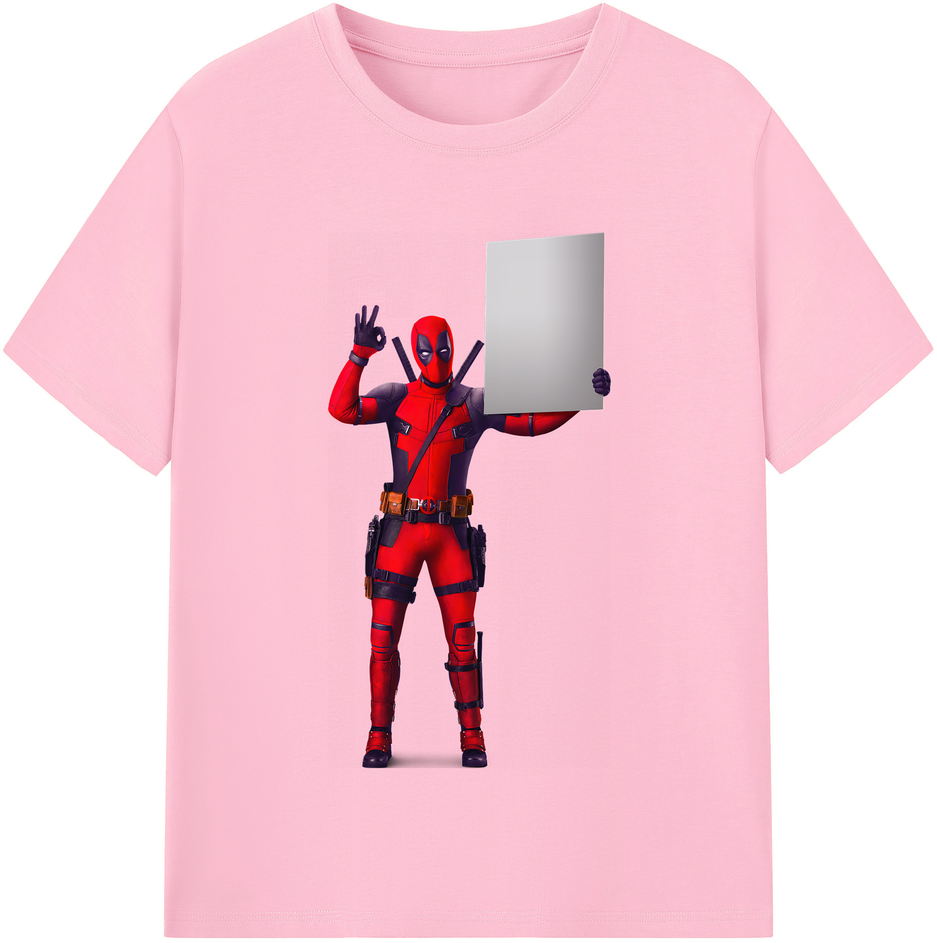（画像用） Deadpool デッドプール 綿100％半袖Tシャツ（フロントプリント）