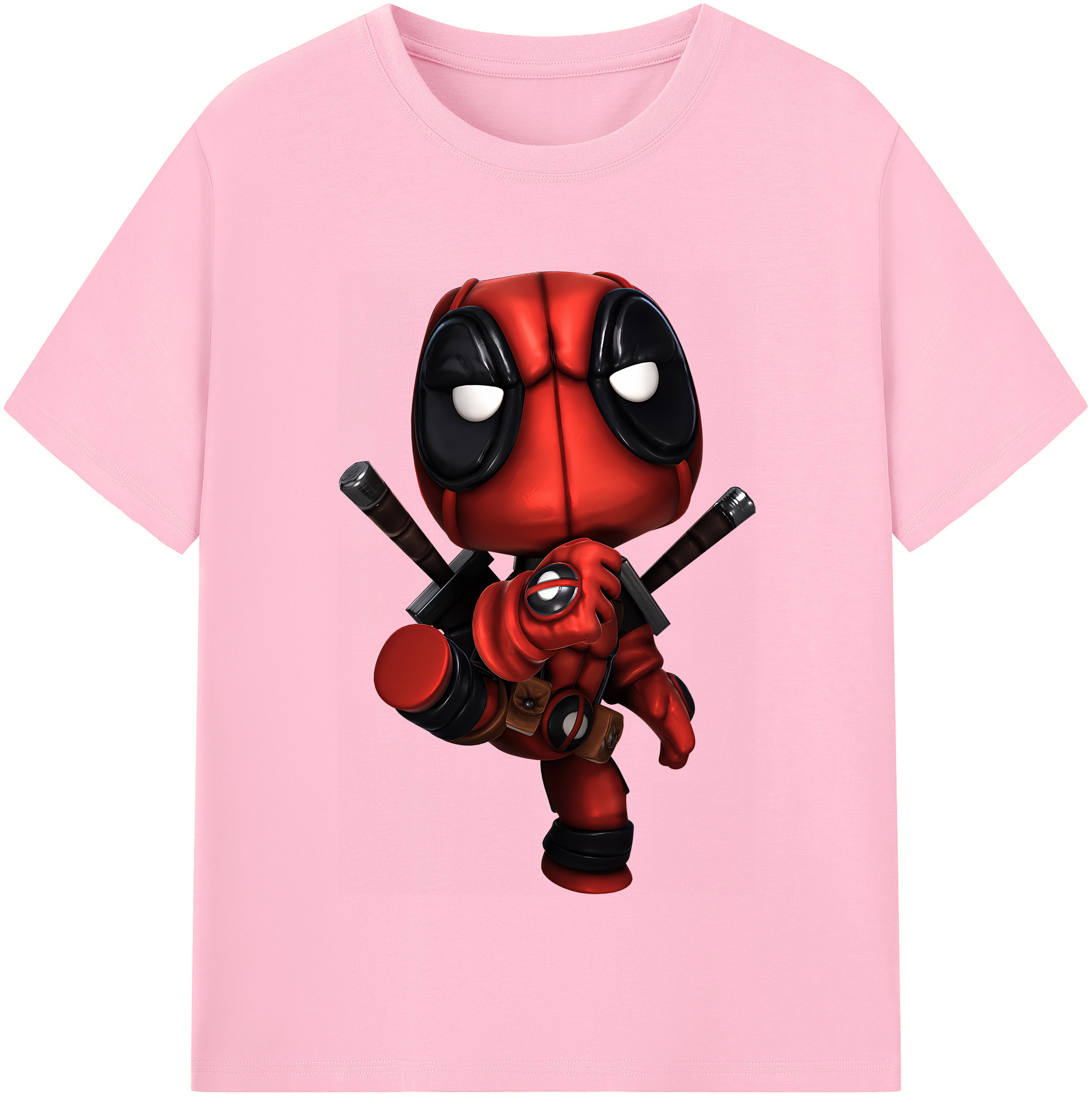 （画像用） Deadpool デッドプール 綿100％半袖Tシャツ（フロントプリント）