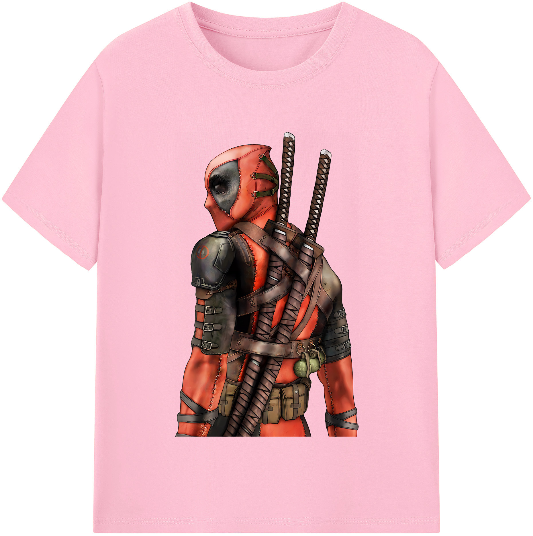 （画像用） Deadpool デッドプール 綿100％半袖Tシャツ（フロントプリント）