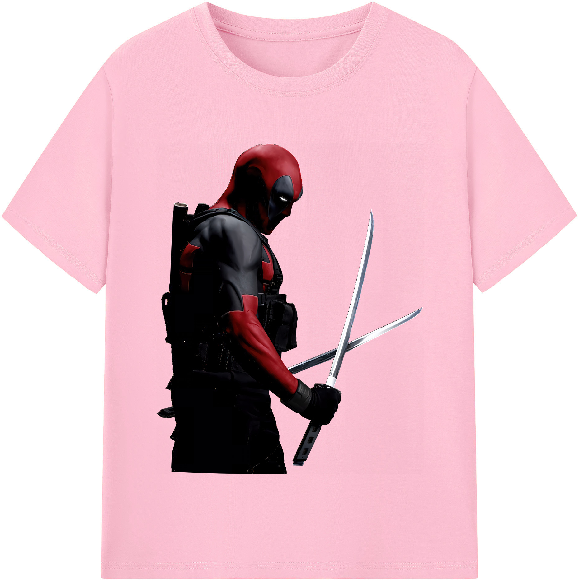 （画像用） Deadpool デッドプール 綿100％半袖Tシャツ（フロントプリント）