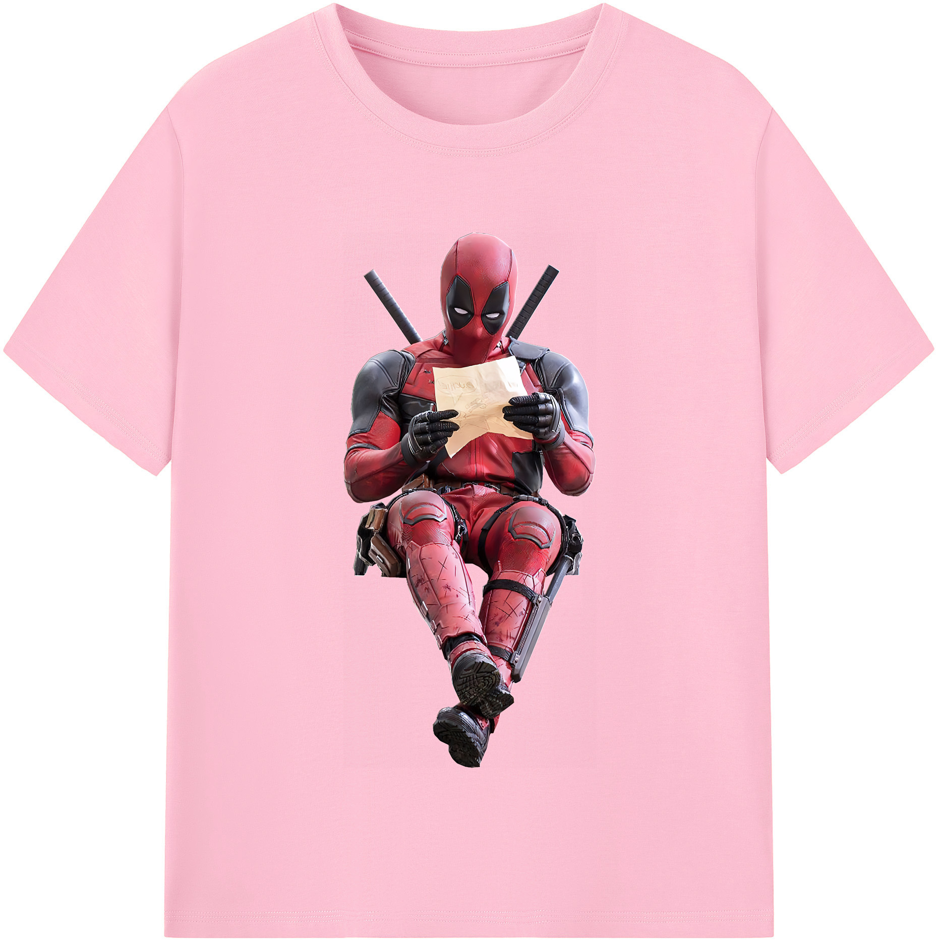 （画像用） Deadpool デッドプール 綿100％半袖Tシャツ（フロントプリント）