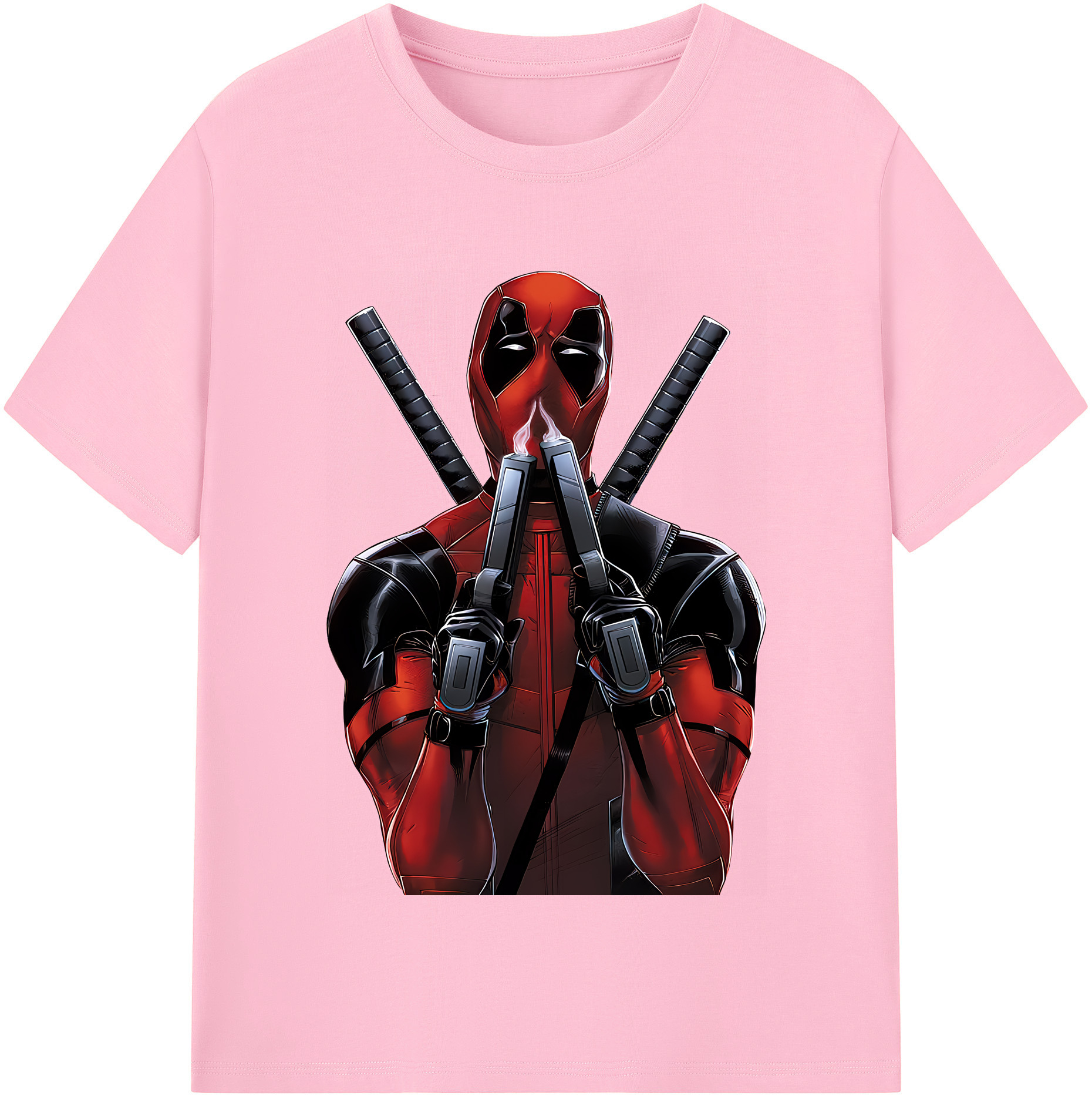 （画像用） Deadpool デッドプール 綿100％半袖Tシャツ（フロントプリント）