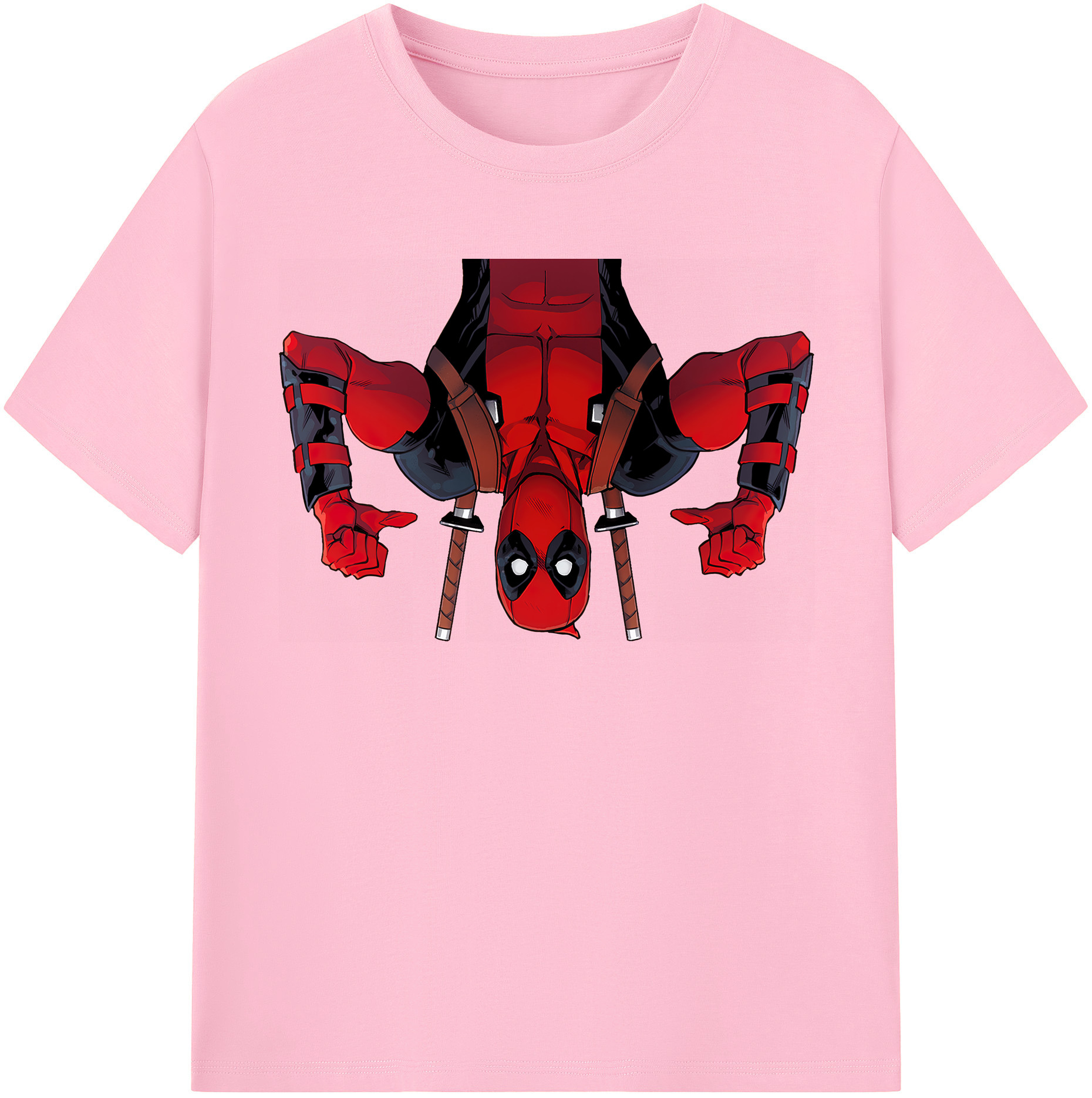（画像用） Deadpool デッドプール 綿100％半袖Tシャツ（フロントプリント）