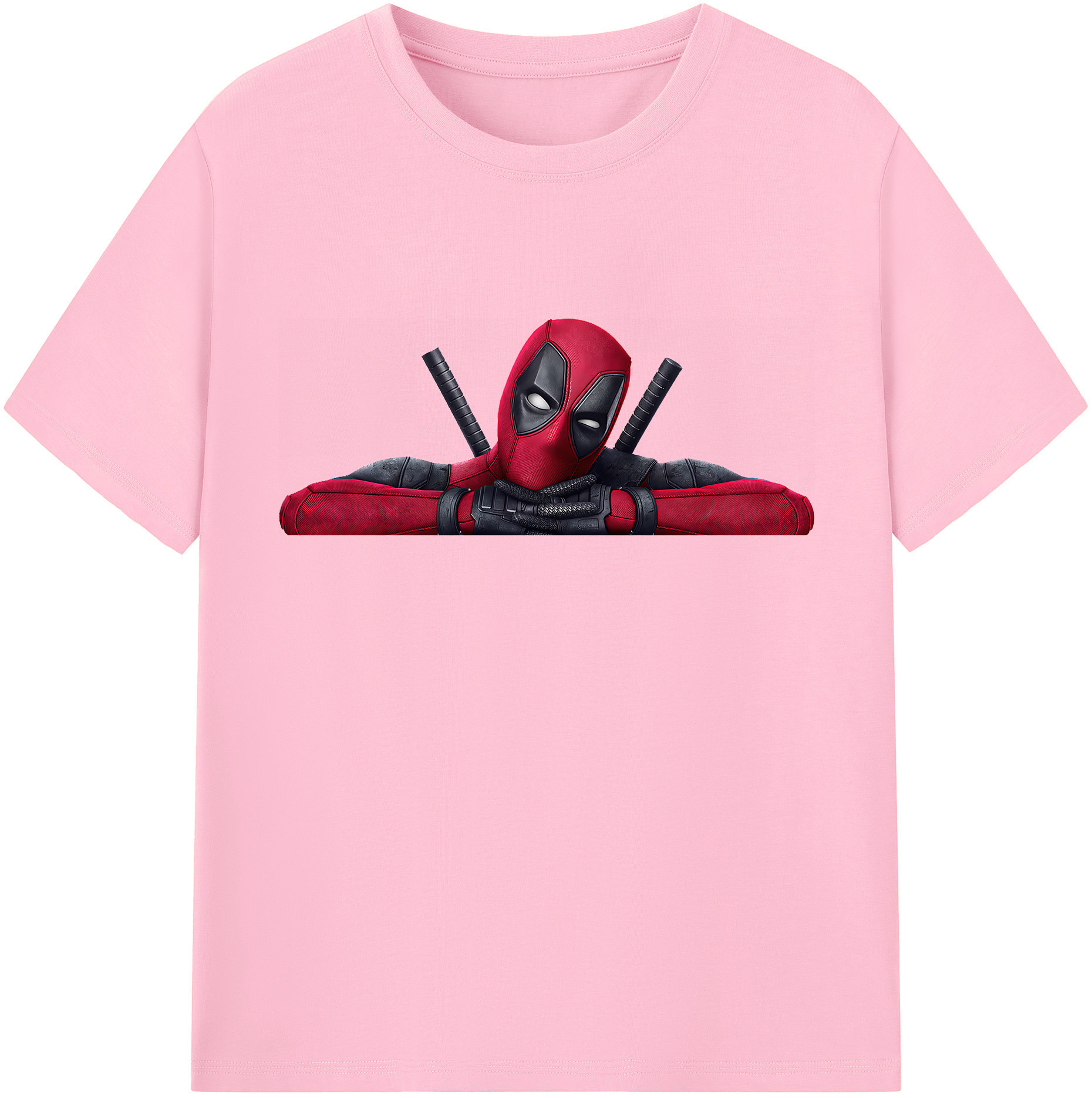 （画像用） Deadpool デッドプール 綿100％半袖Tシャツ（フロントプリント）