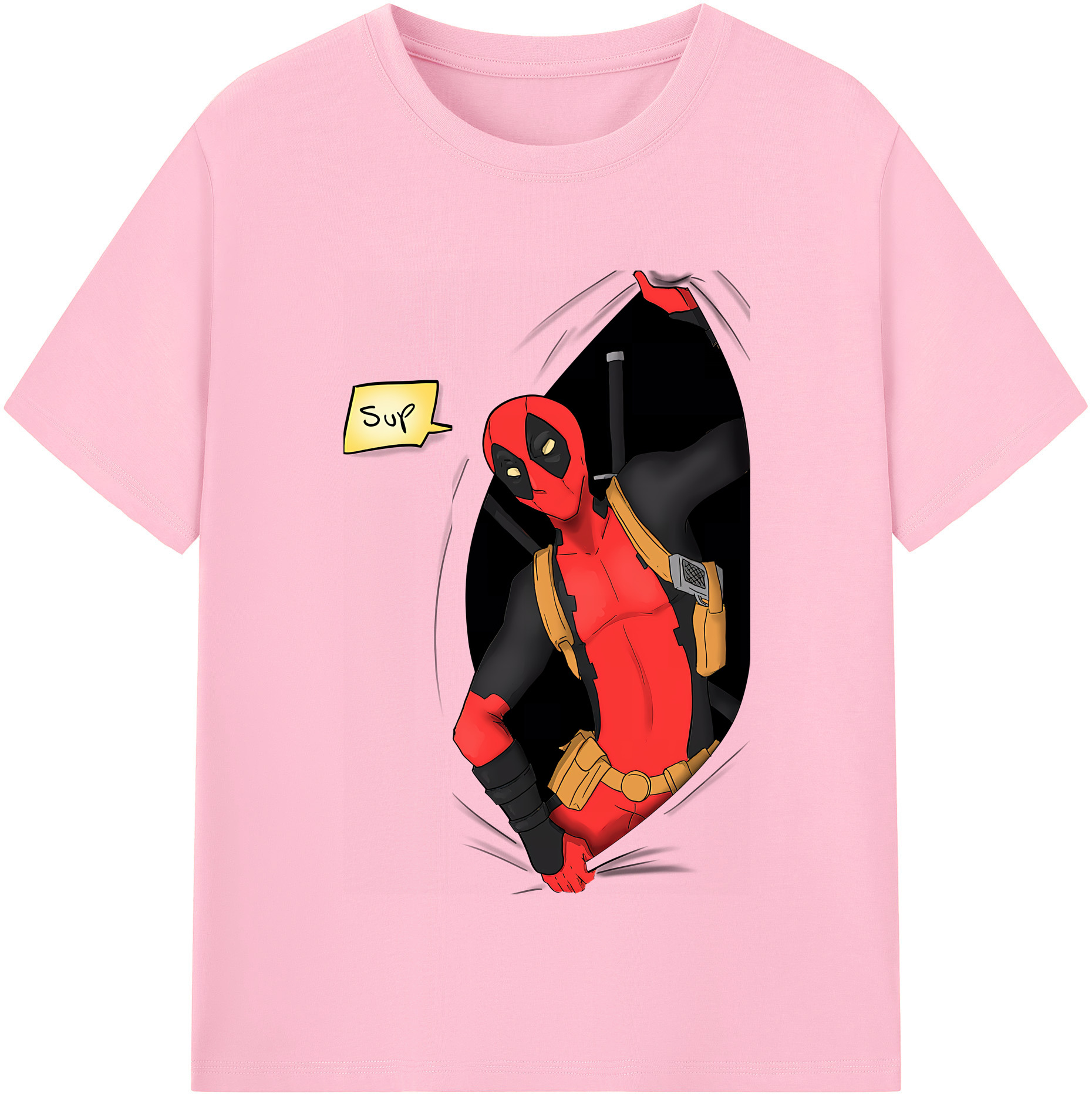（画像用） Deadpool デッドプール 綿100％半袖Tシャツ（フロントプリント）