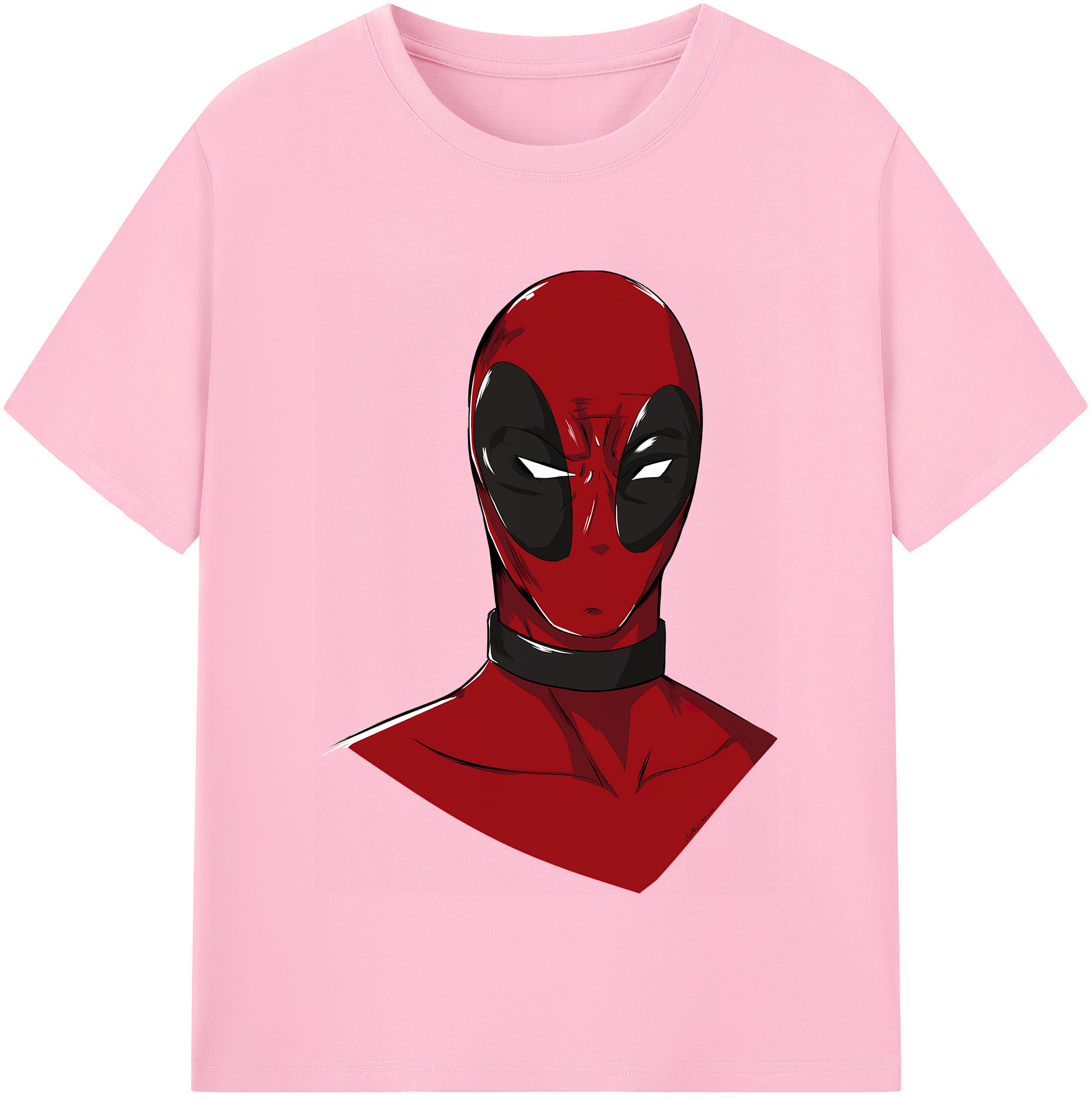 （画像用） Deadpool デッドプール 綿100％半袖Tシャツ（フロントプリント）