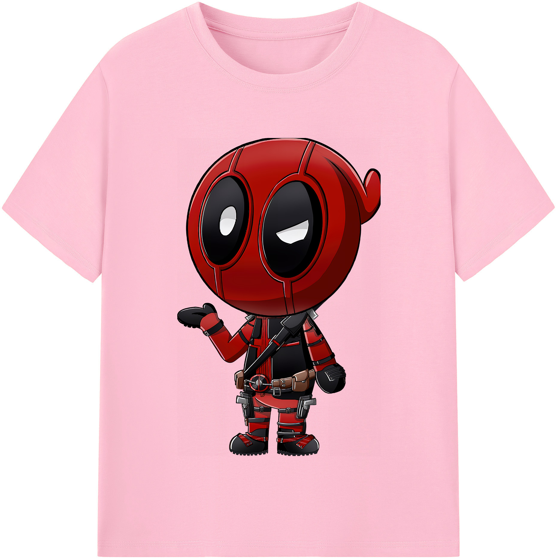 （画像用） Deadpool デッドプール 綿100％半袖Tシャツ（フロントプリント）