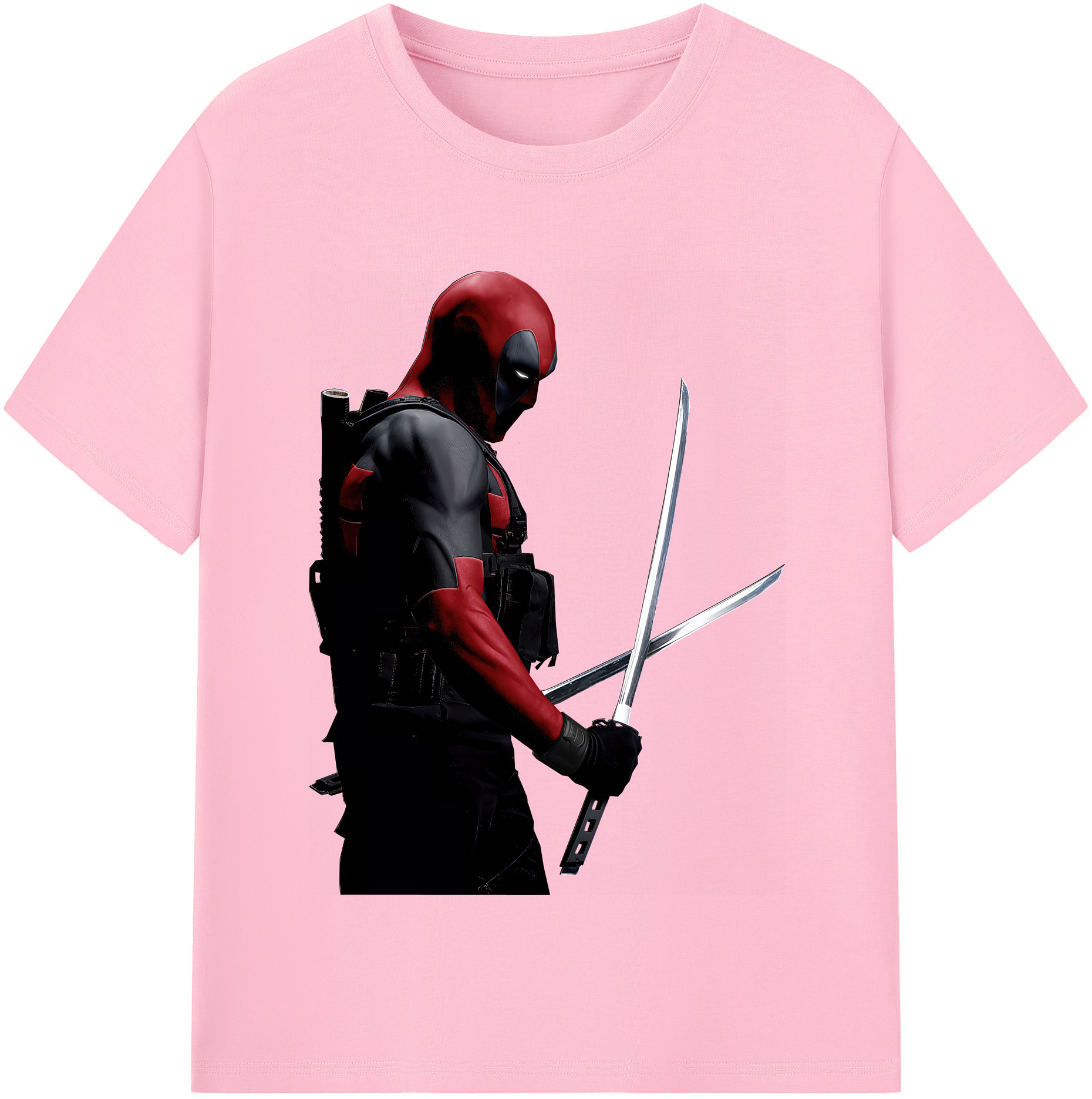 （画像用） Deadpool デッドプール 綿100％半袖Tシャツ（フロントプリント）