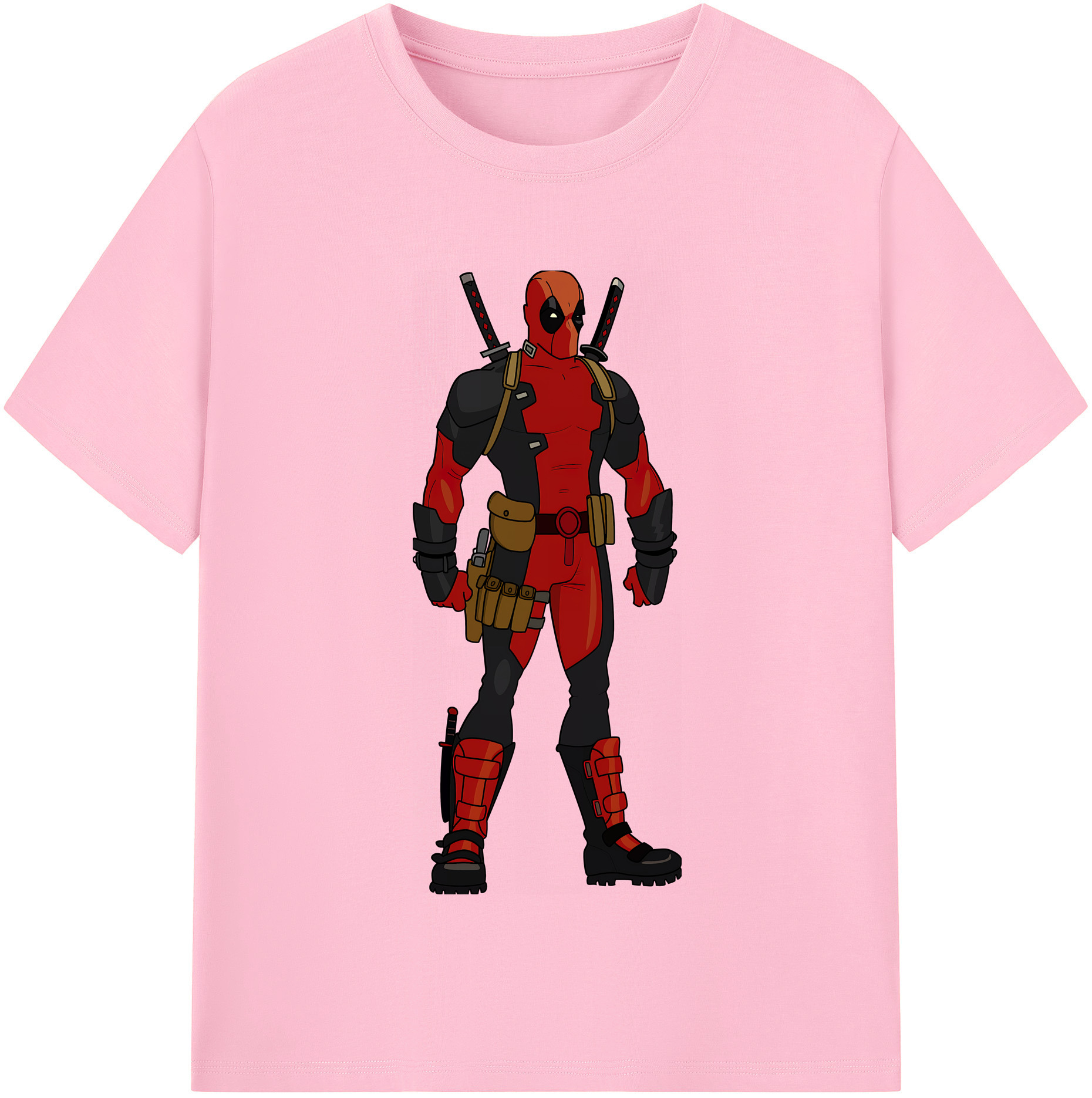 （画像用） Deadpool デッドプール 綿100％半袖Tシャツ（フロントプリント）