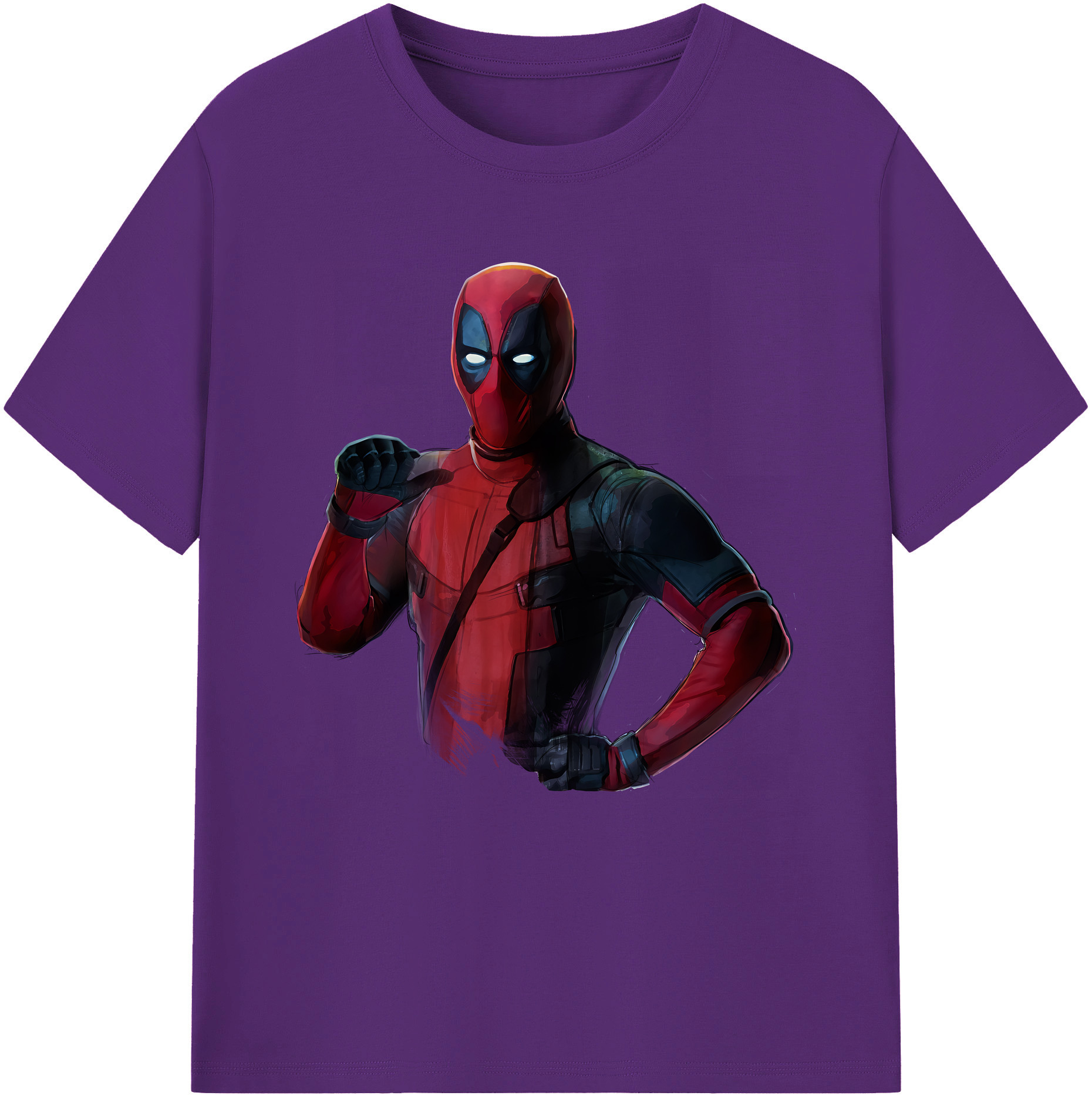 （画像用） Deadpool デッドプール 綿100％半袖Tシャツ（フロントプリント）