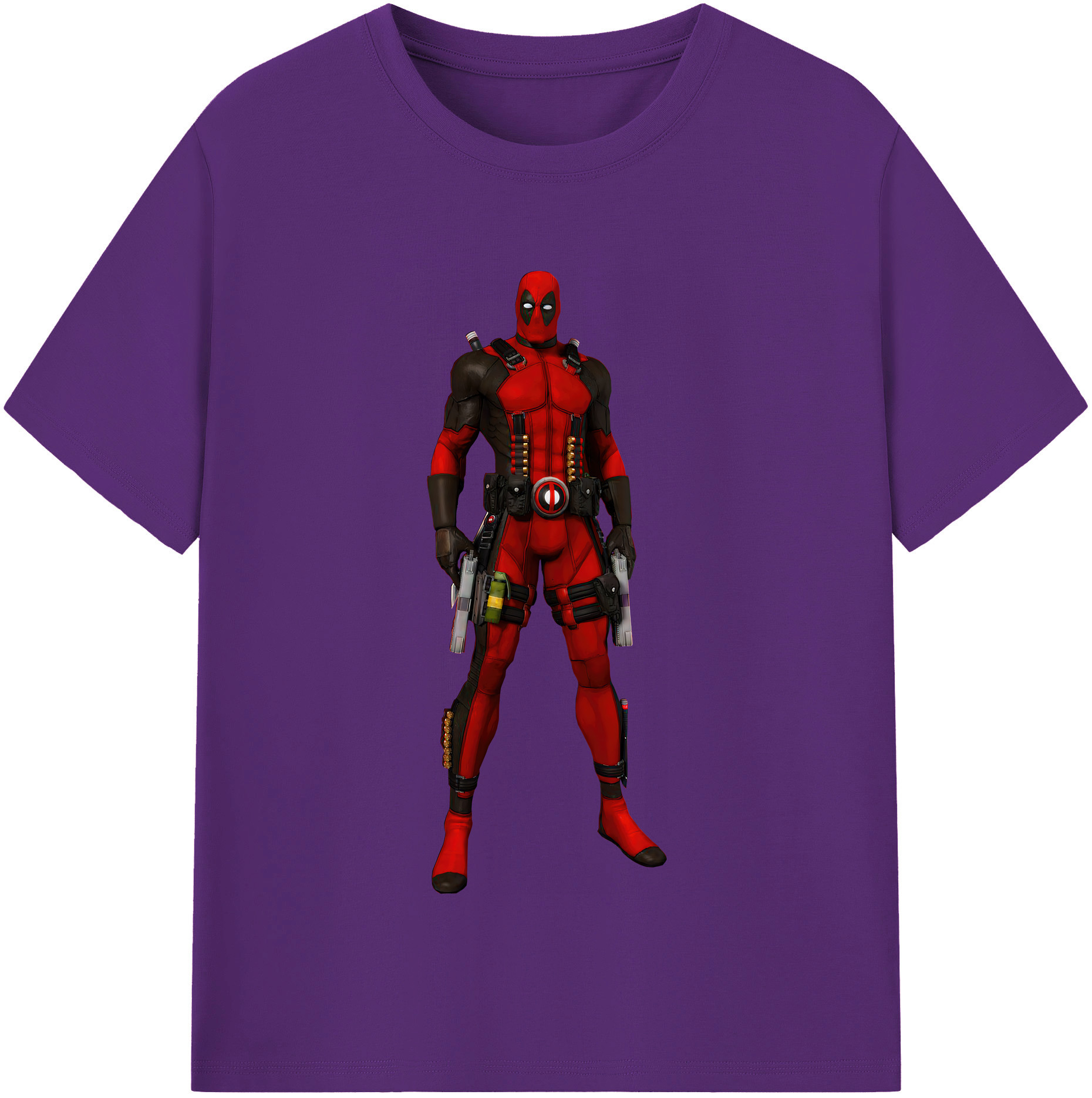 （画像用） Deadpool デッドプール 綿100％半袖Tシャツ（フロントプリント）