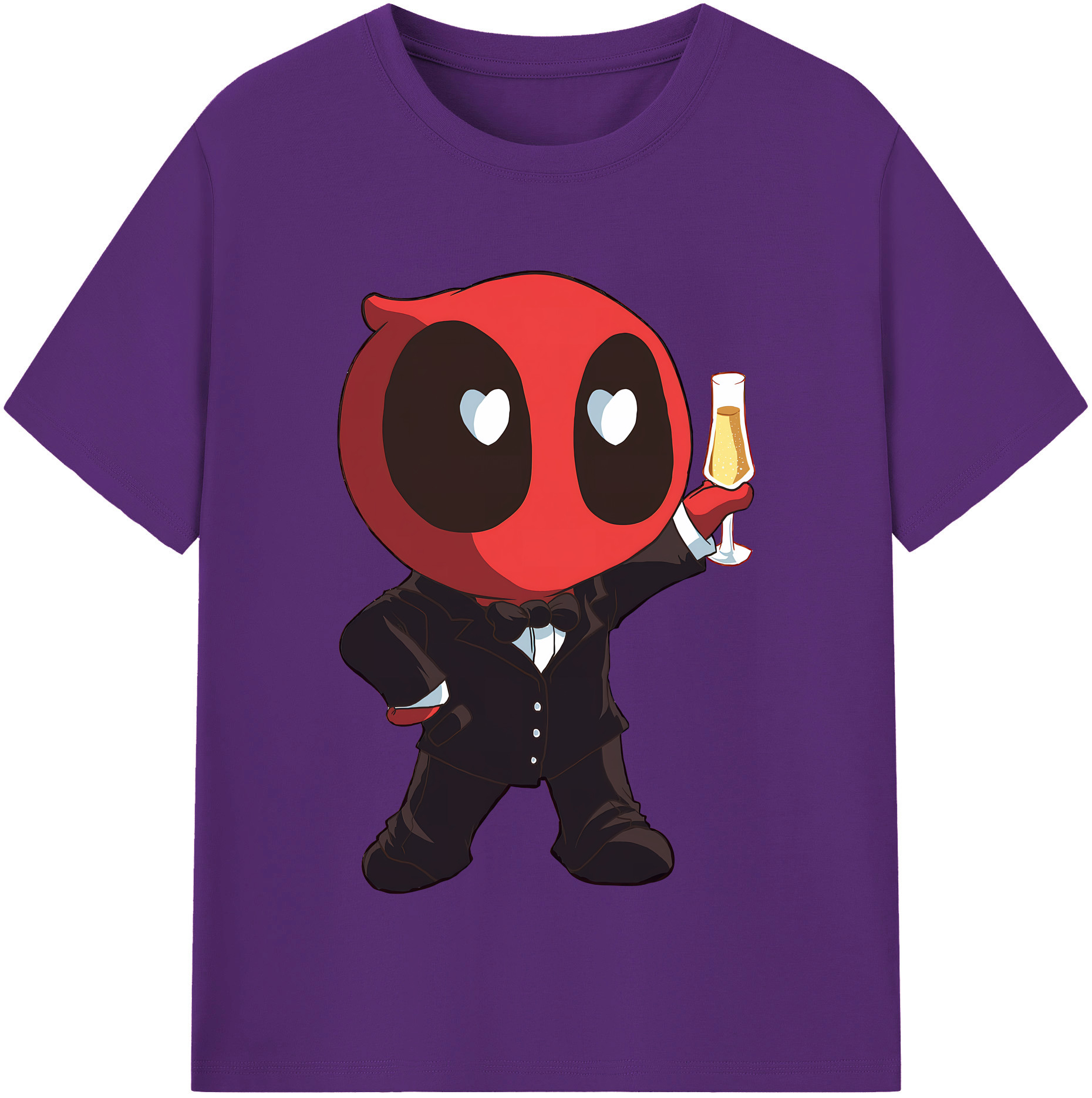 （画像用） Deadpool デッドプール 綿100％半袖Tシャツ（フロントプリント）