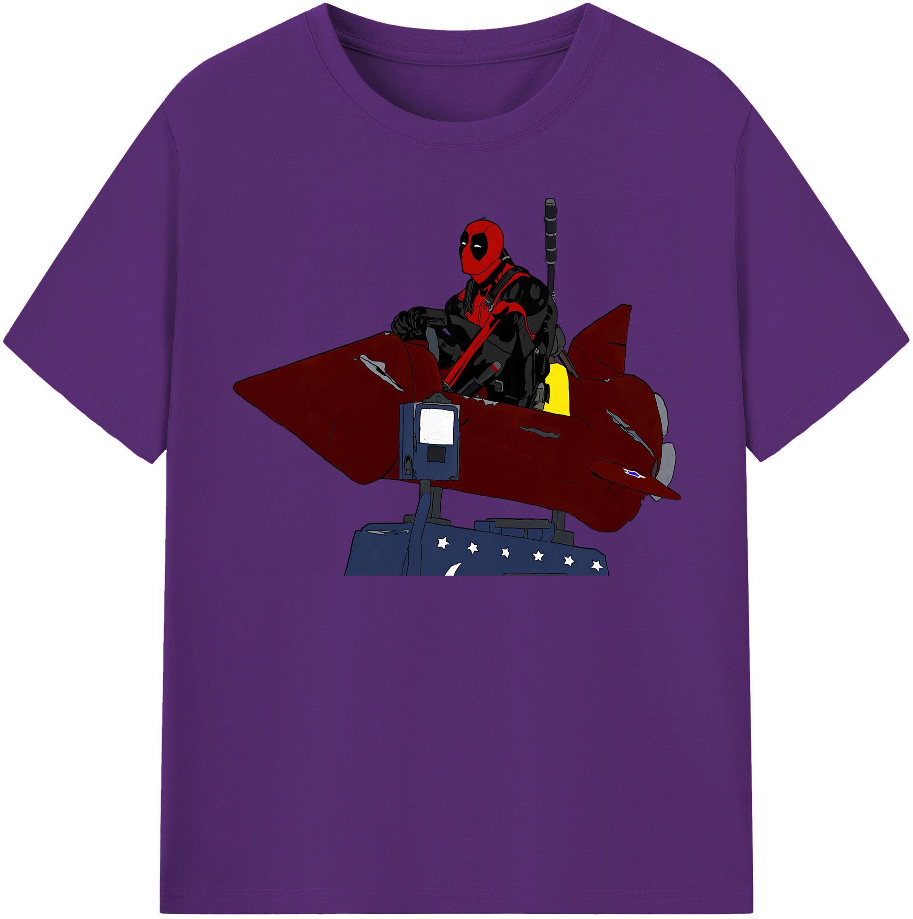 （画像用） Deadpool デッドプール 綿100％半袖Tシャツ（フロントプリント）
