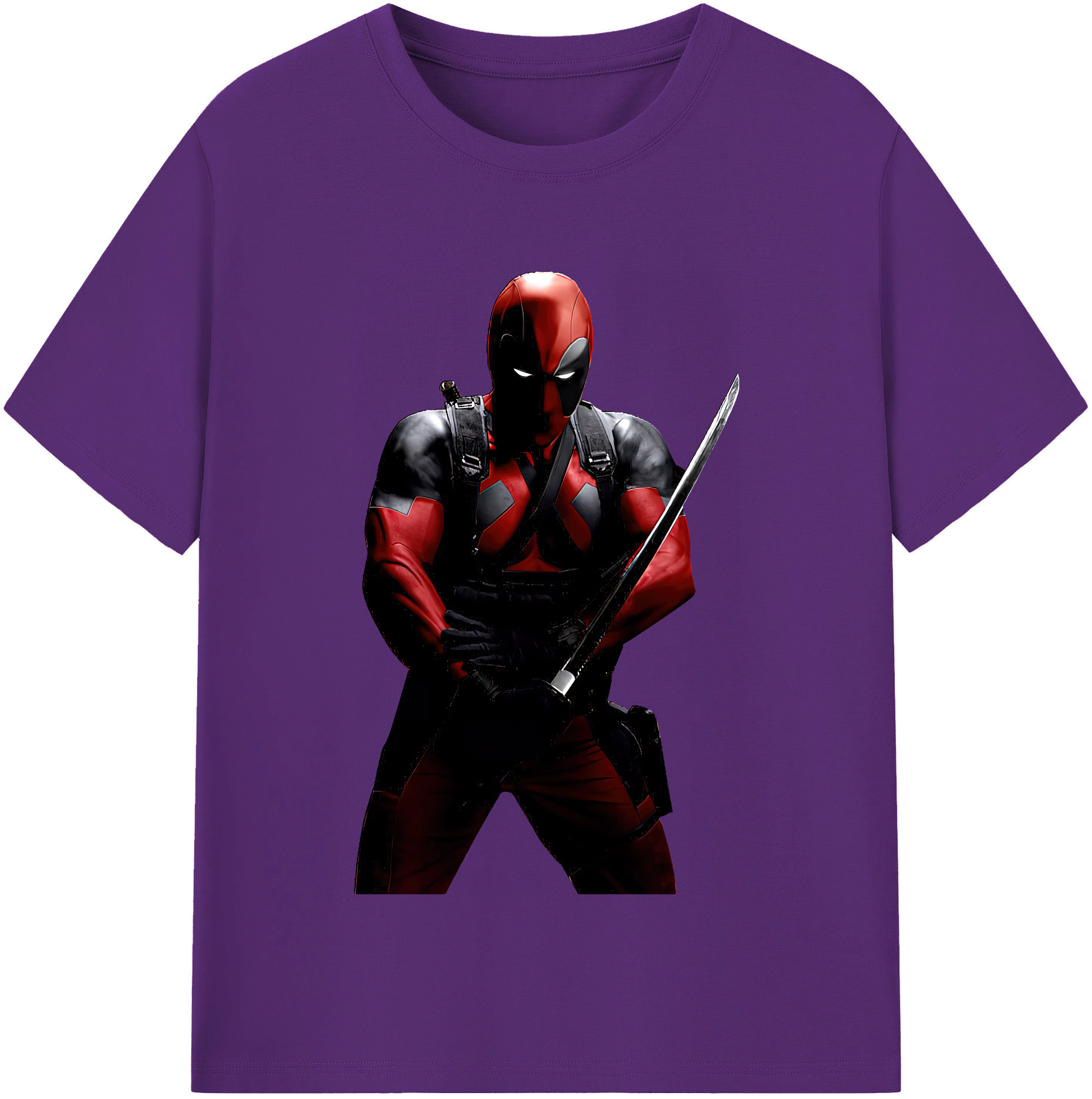 （画像用） Deadpool デッドプール 綿100％半袖Tシャツ（フロントプリント）