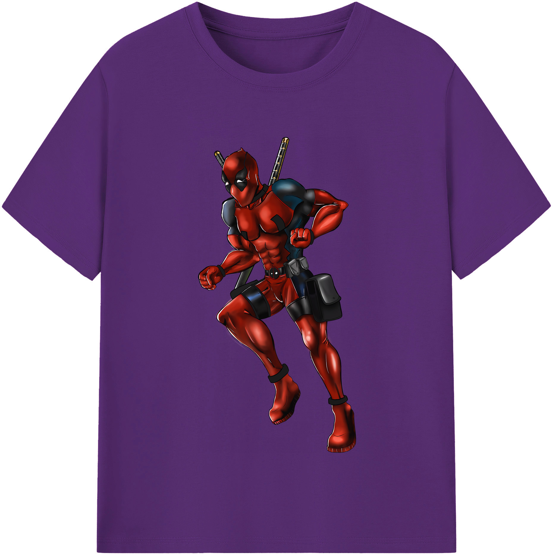 （画像用） Deadpool デッドプール 綿100％半袖Tシャツ（フロントプリント）
