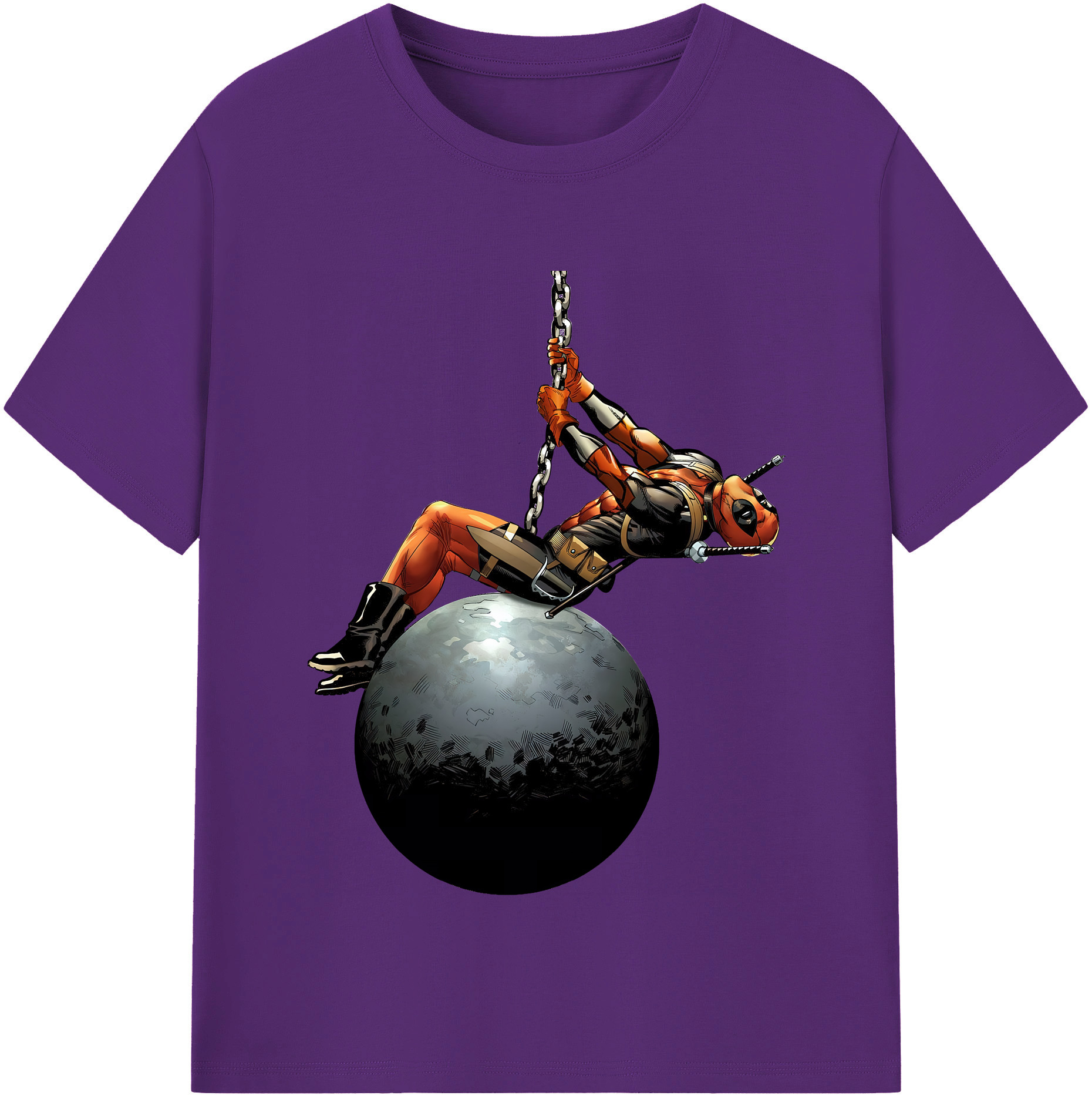 （画像用） Deadpool デッドプール 綿100％半袖Tシャツ（フロントプリント）