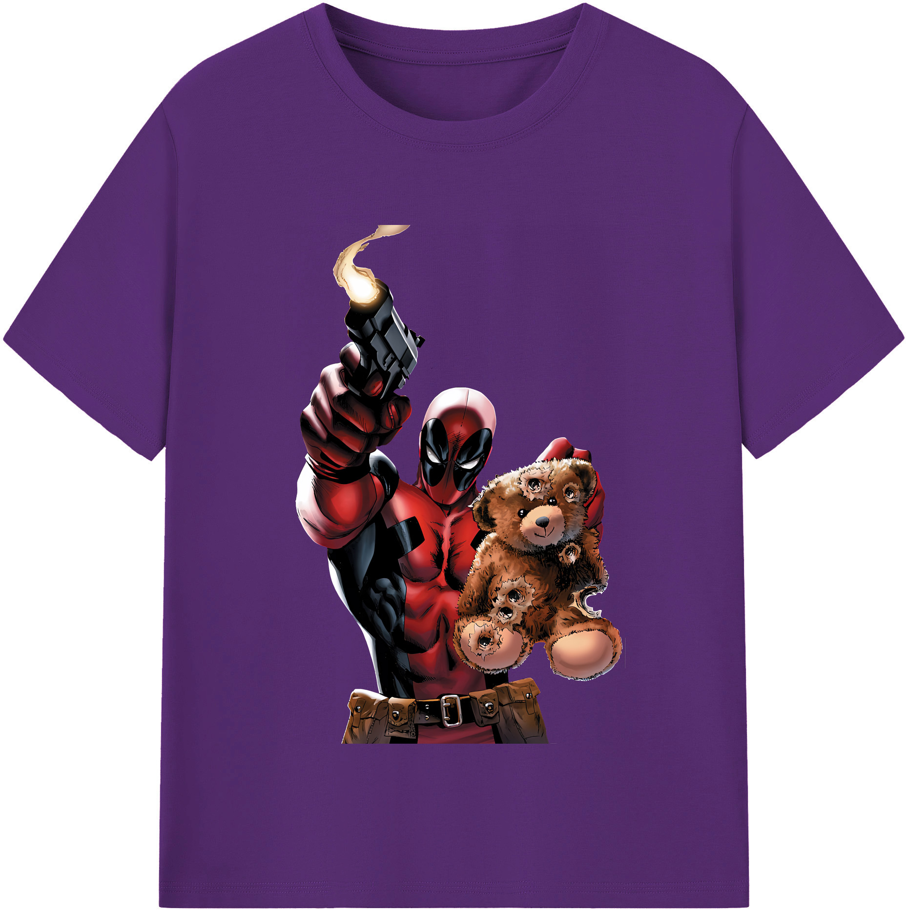 （画像用） Deadpool デッドプール 綿100％半袖Tシャツ（フロントプリント）