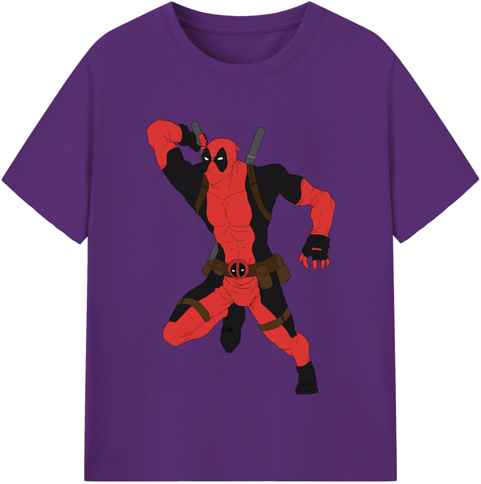 （画像用） Deadpool デッドプール 綿100％半袖Tシャツ（フロントプリント）