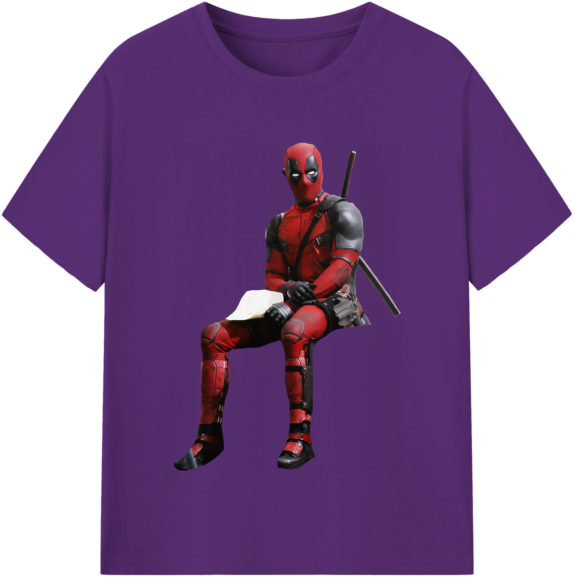 （画像用） Deadpool デッドプール 綿100％半袖Tシャツ（フロントプリント）