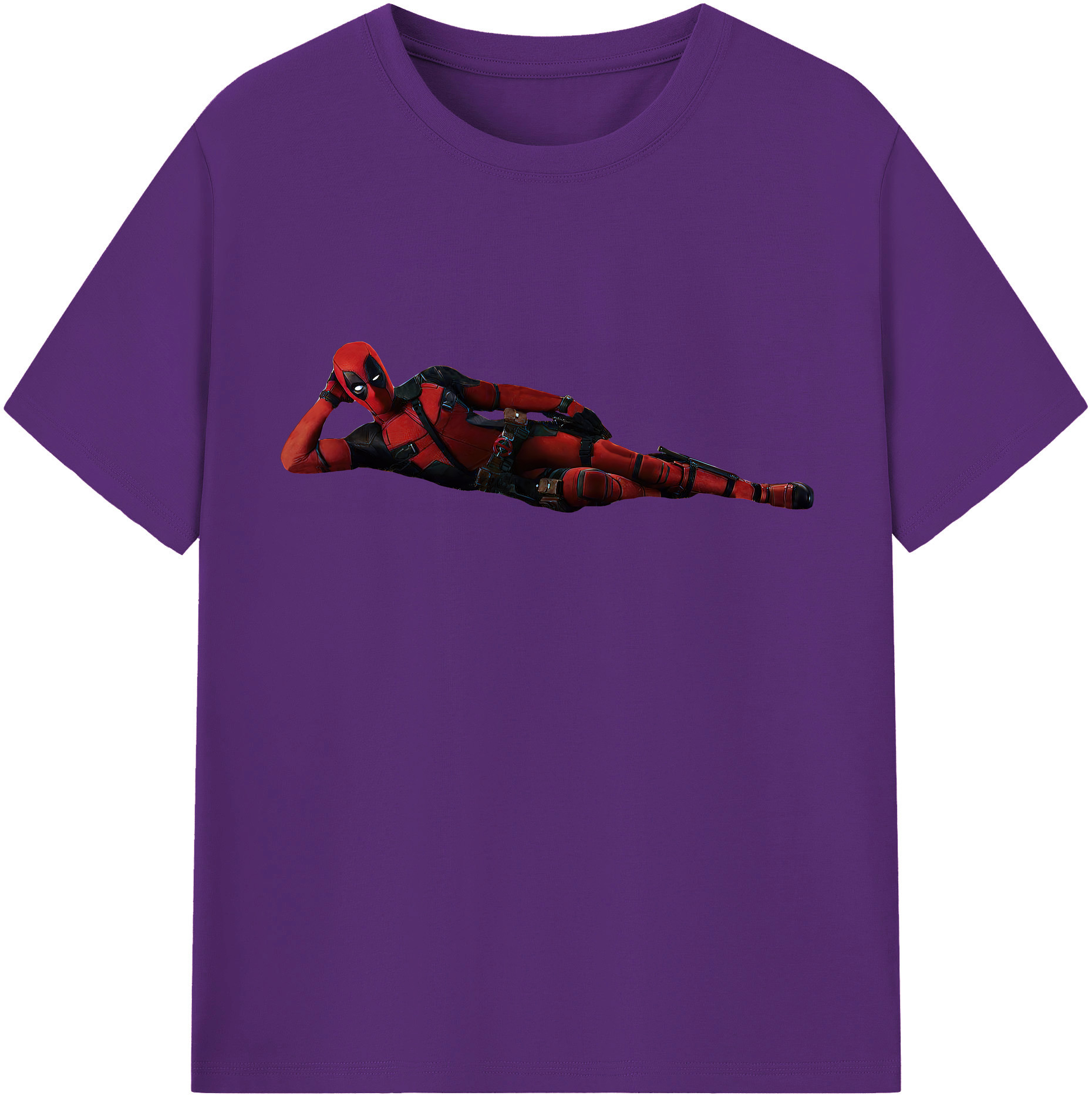 （画像用） Deadpool デッドプール 綿100％半袖Tシャツ（フロントプリント）