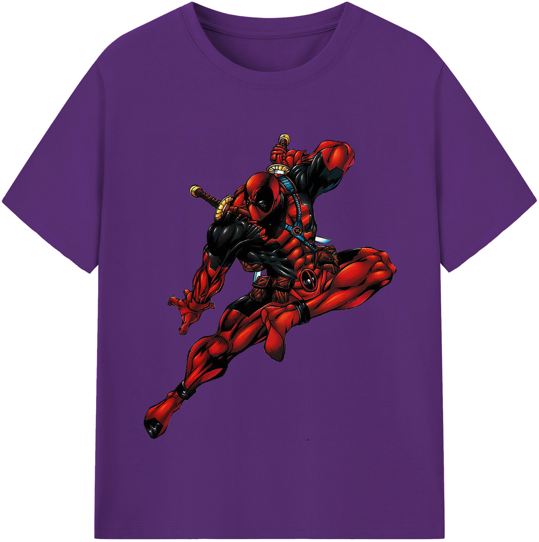 （画像用） Deadpool デッドプール 綿100％半袖Tシャツ（フロントプリント）
