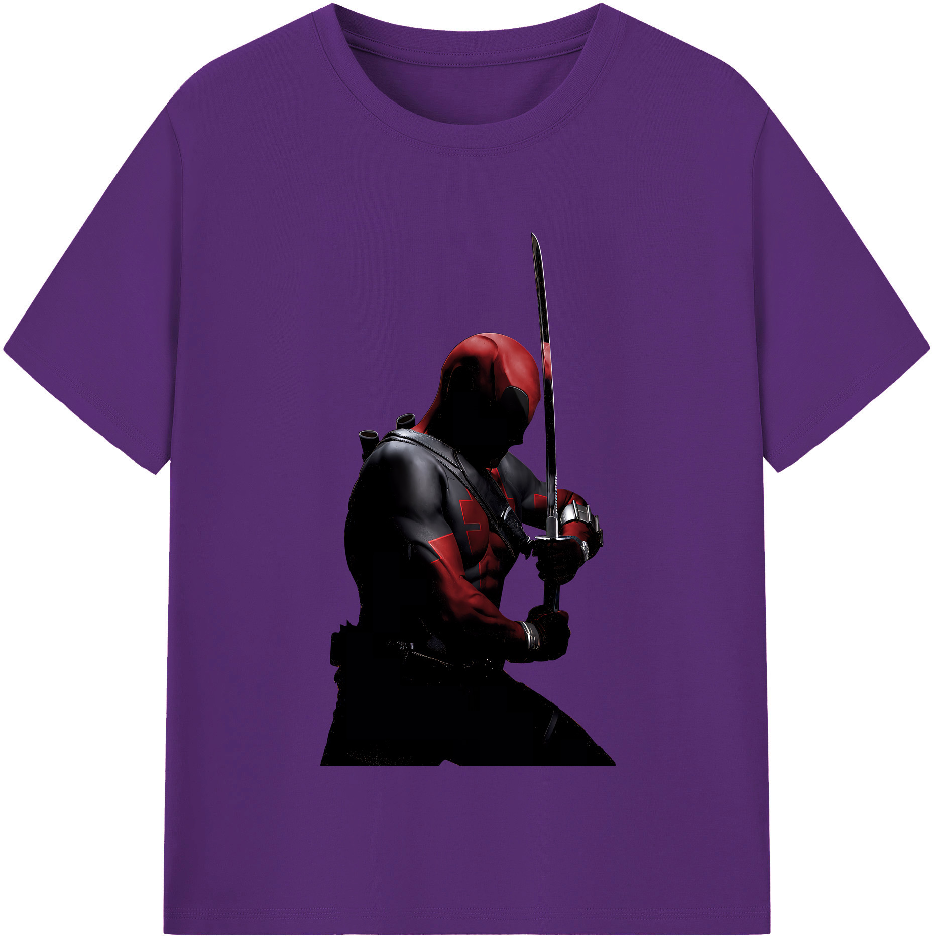 （画像用） Deadpool デッドプール 綿100％半袖Tシャツ（フロントプリント）