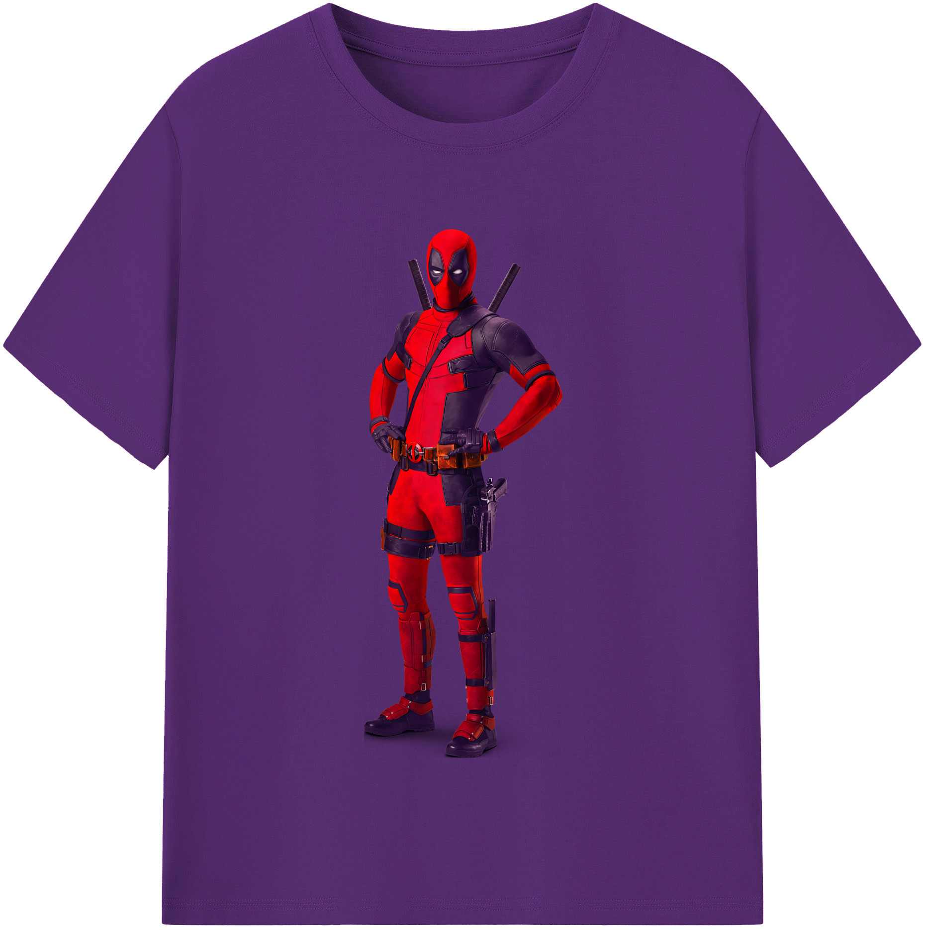 （画像用） Deadpool デッドプール 綿100％半袖Tシャツ（フロントプリント）