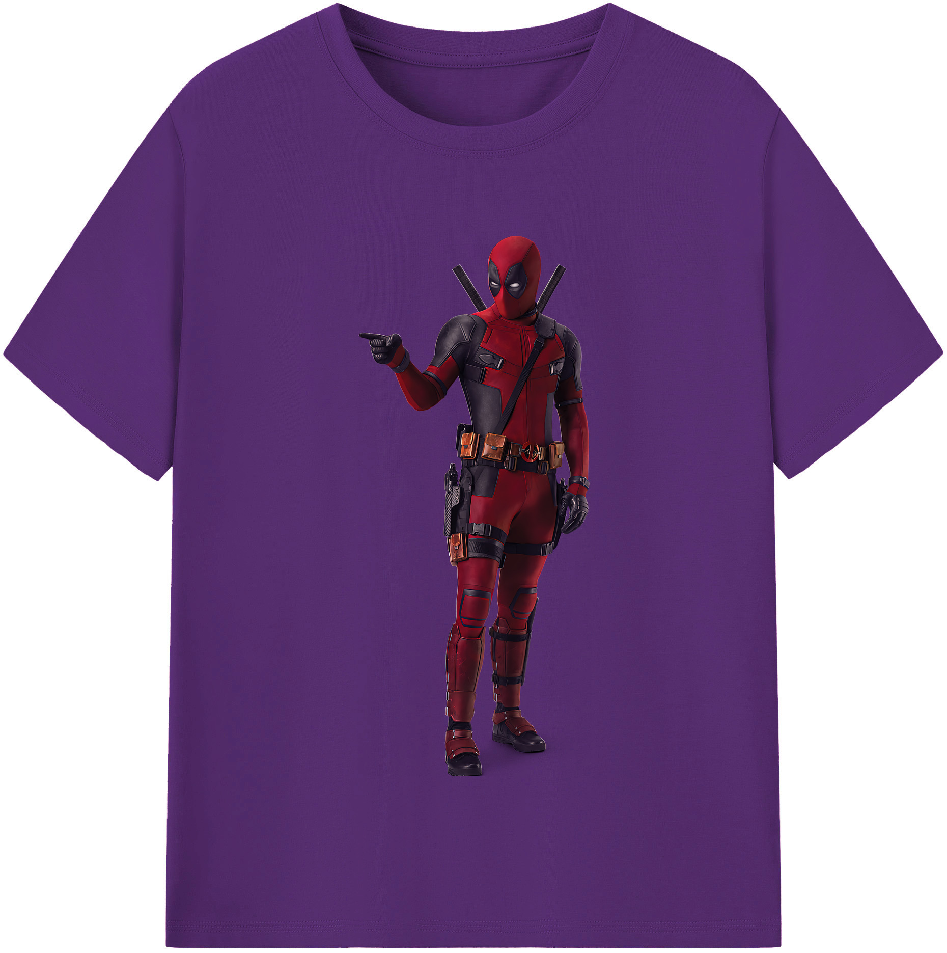 （画像用） Deadpool デッドプール 綿100％半袖Tシャツ（フロントプリント）